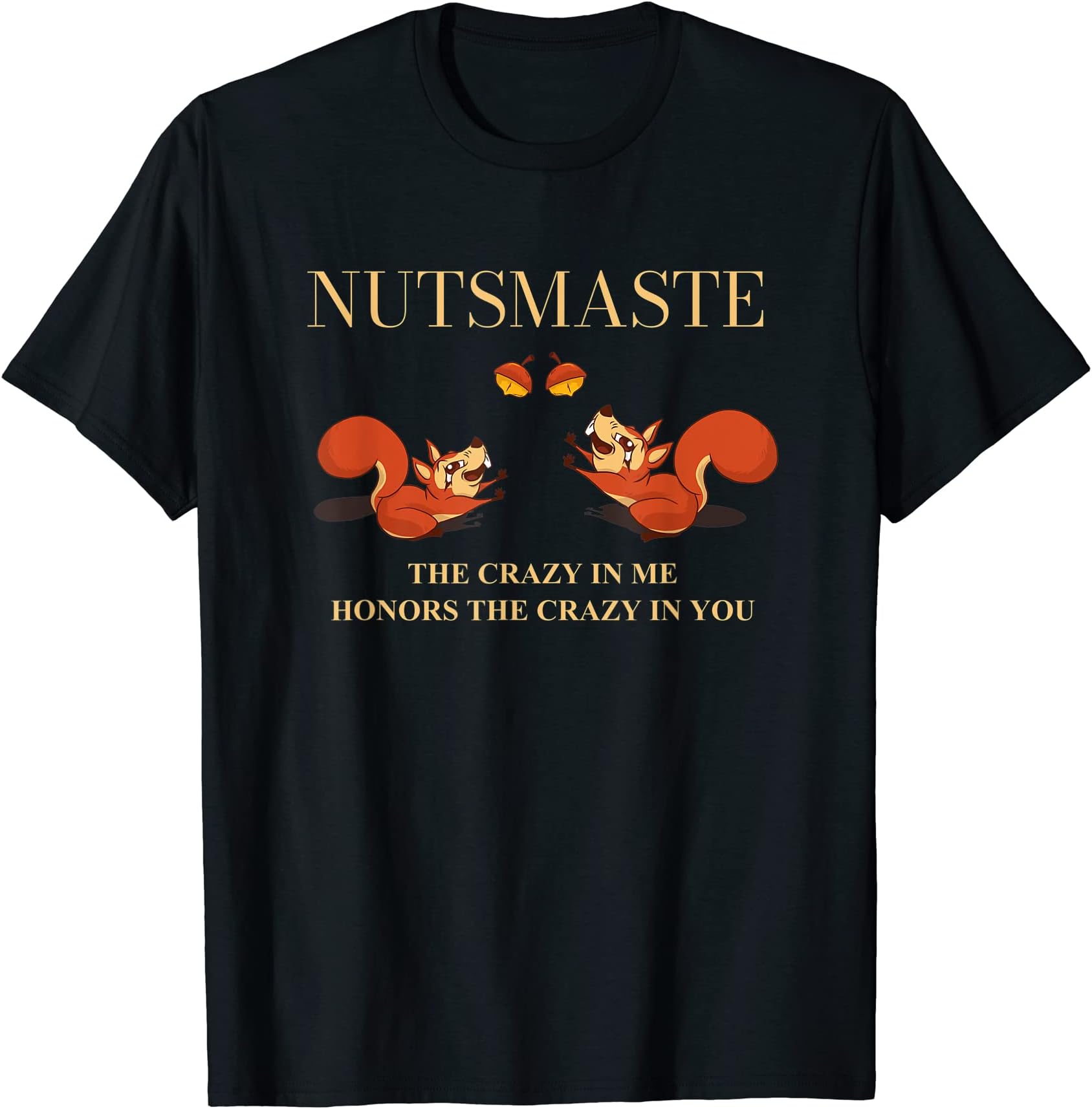 Namaste Ashtanga Acro Yoga OutfitsYoga Namaste Yogabody Meditation Squirrel Nutsmaste T-Shirt