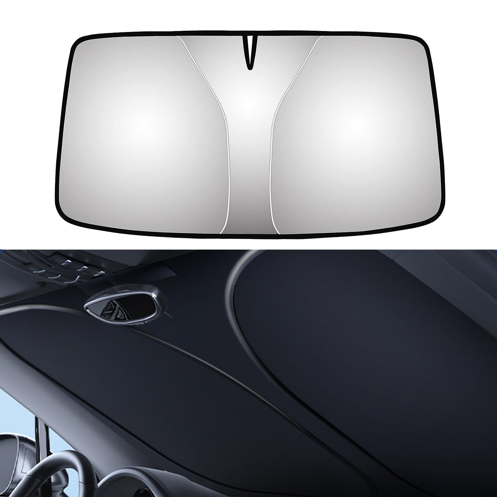 Auto Zijruit Zonnescherm Voor Skoda Kodiaq, Uv-Bescherming Zonwering Opvouwbare Zonneklep Achterruit Zonnescherm Accessoires, 7pcs-doors-window