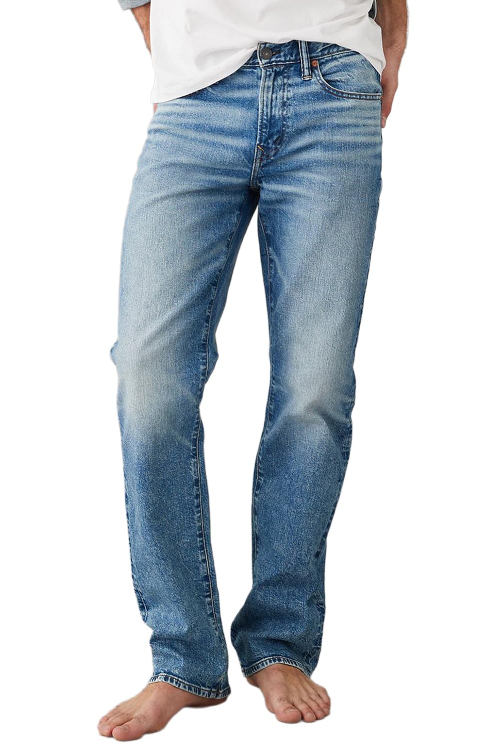 american eagle Men Blue EasyFlex Original Bootcut Jeans-picture-22