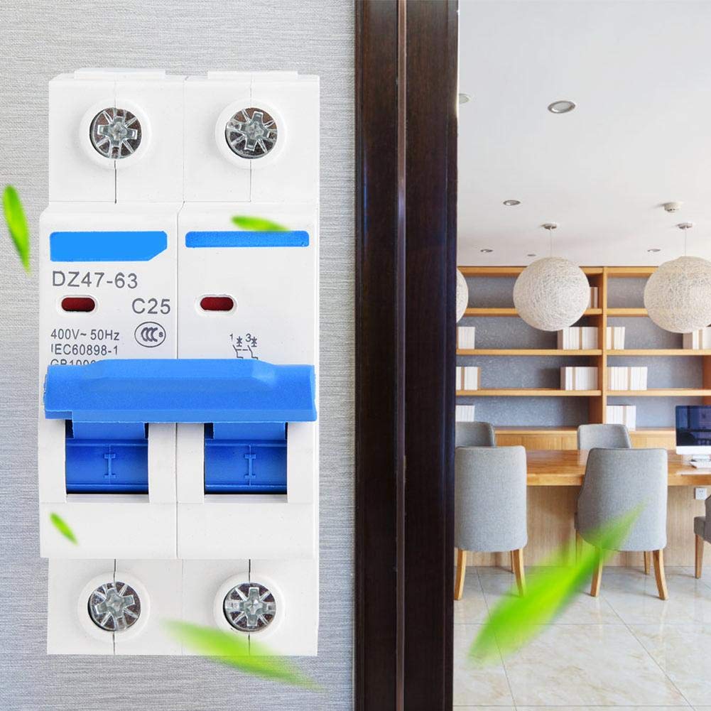 DZ47-63 2P Circuit Breaker Home Line Breaker for 2P Miniature Solar Energy Other DC System Solar Power System 25A