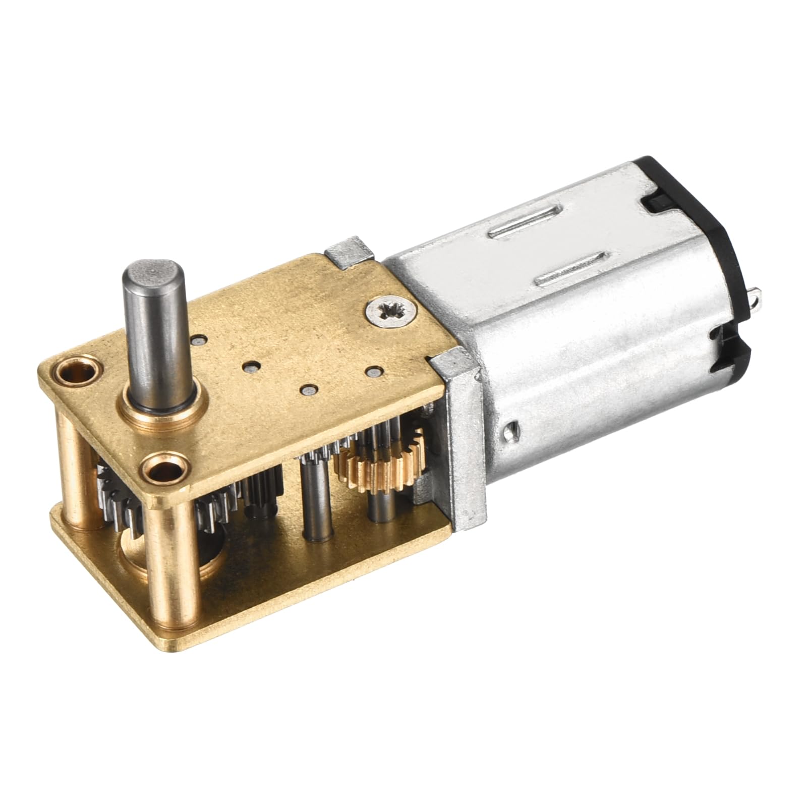 DMiotech 6V DC Speed Reduction Motor - 30RPM Metal Gearbox Motor 100mm Output Shaft For RC Robots