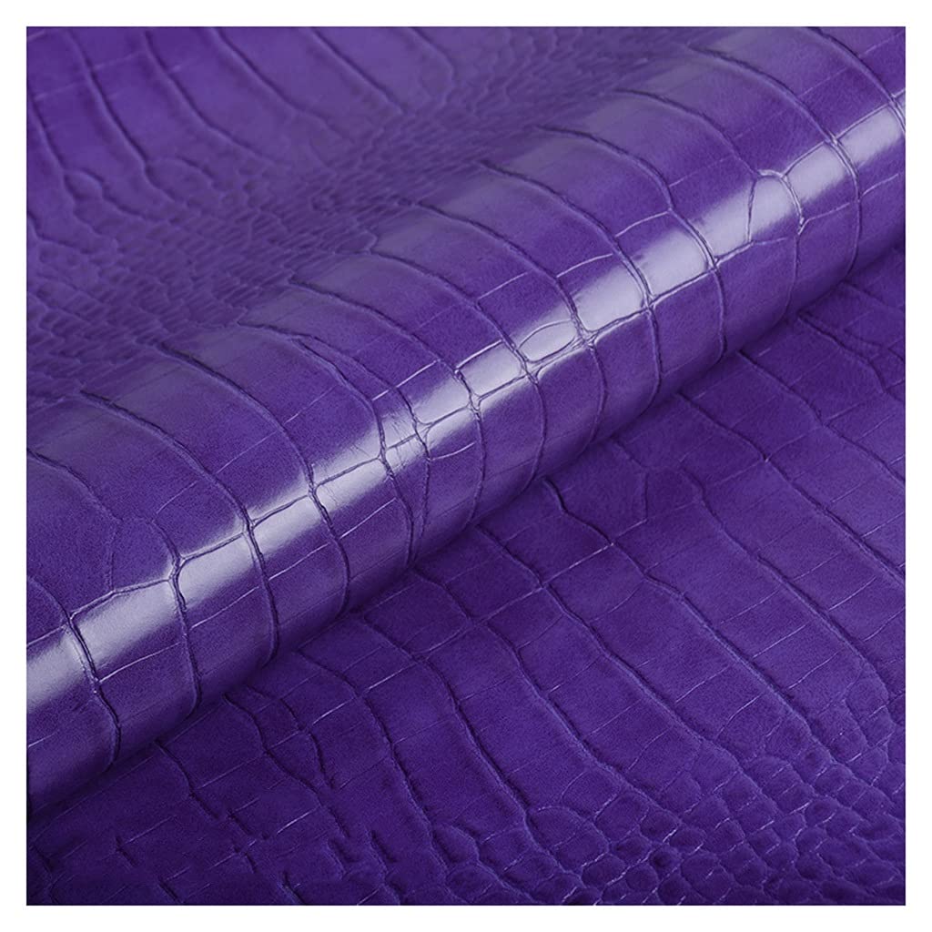 Faux cuir épais à lustre brillant texture crocodile pour décoration luxe