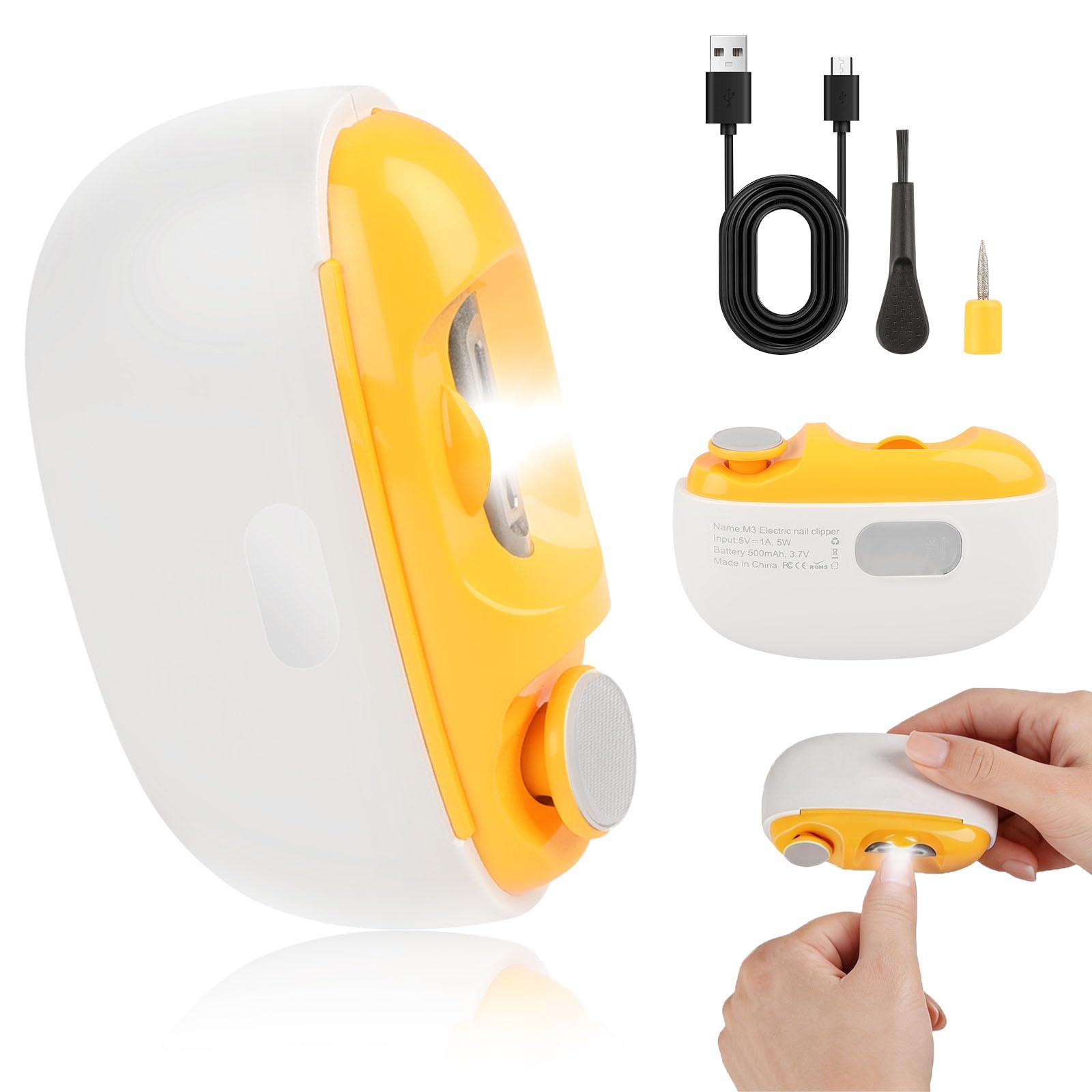 Cortaúñas eléctrico para pies y uñas, lima de uñas automática, cortaúñas eléctrico, cortaúñas eléctrico, tijeras de uñas para bebé, cortaúñas eléctrico