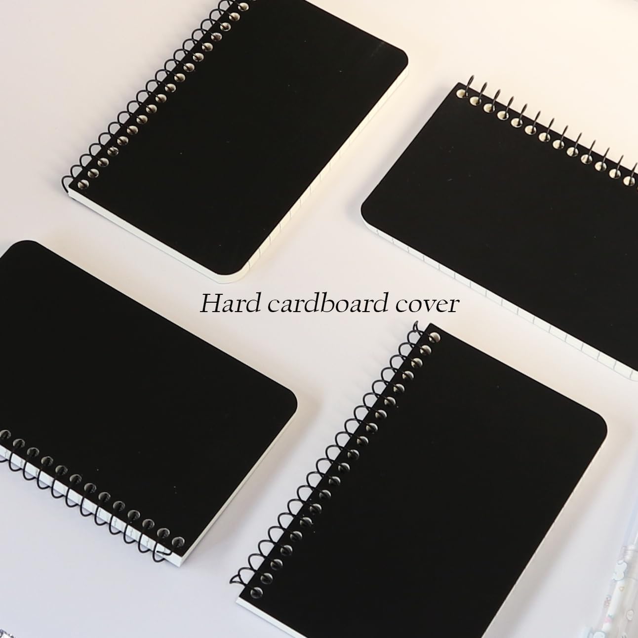 Quanerba 4-Pack Pocket Notebooks Pack Spiral Small Mini A7 Notepads 3x5 inches, Wirebound Notebooks for Office and School Reporters - Image 4