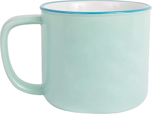 Miniatura 2 de Pavilion Gift Company Taza grande de café de gres de 17 onzas, Life is Better at The Beach, 1 unidad (paquete de 1), color azul