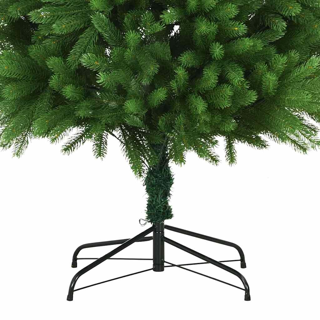 Home tools - Árbol de Navidad artificial con luces LED y bolas, 240 cm, color verde