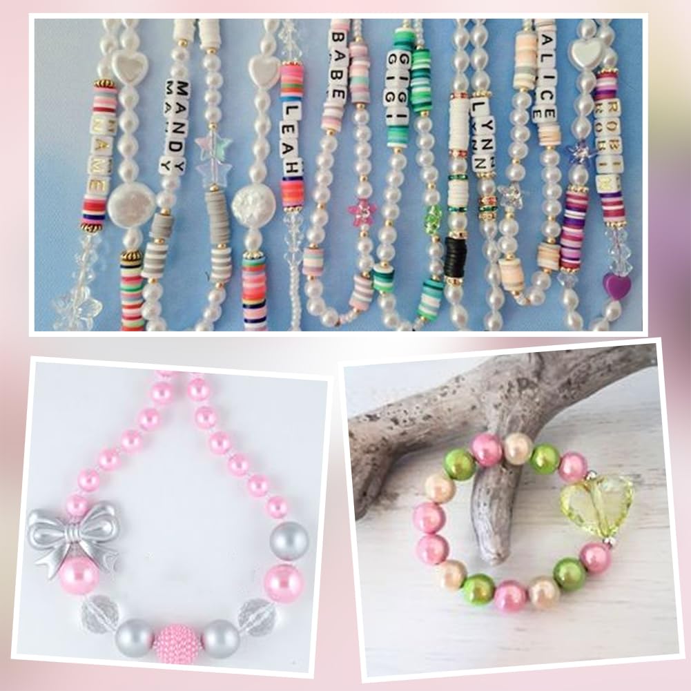 50 Perles Rondes Acrylique Vieux Rose Marbré 8mm – Loisirs Créatifs