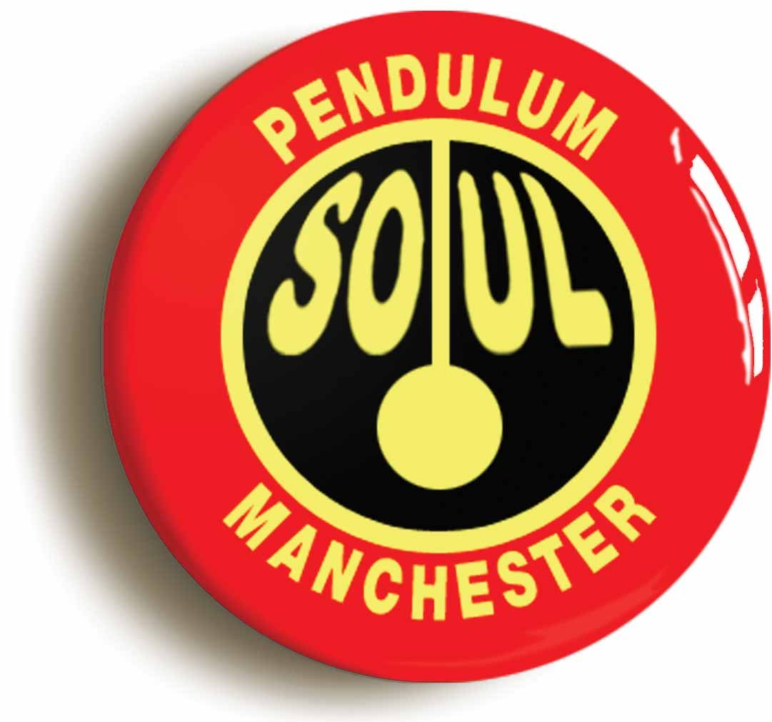 Northern Soul Pendulum Manchester Fridge Magnet (Circular 2inch / 50mm Diameter)