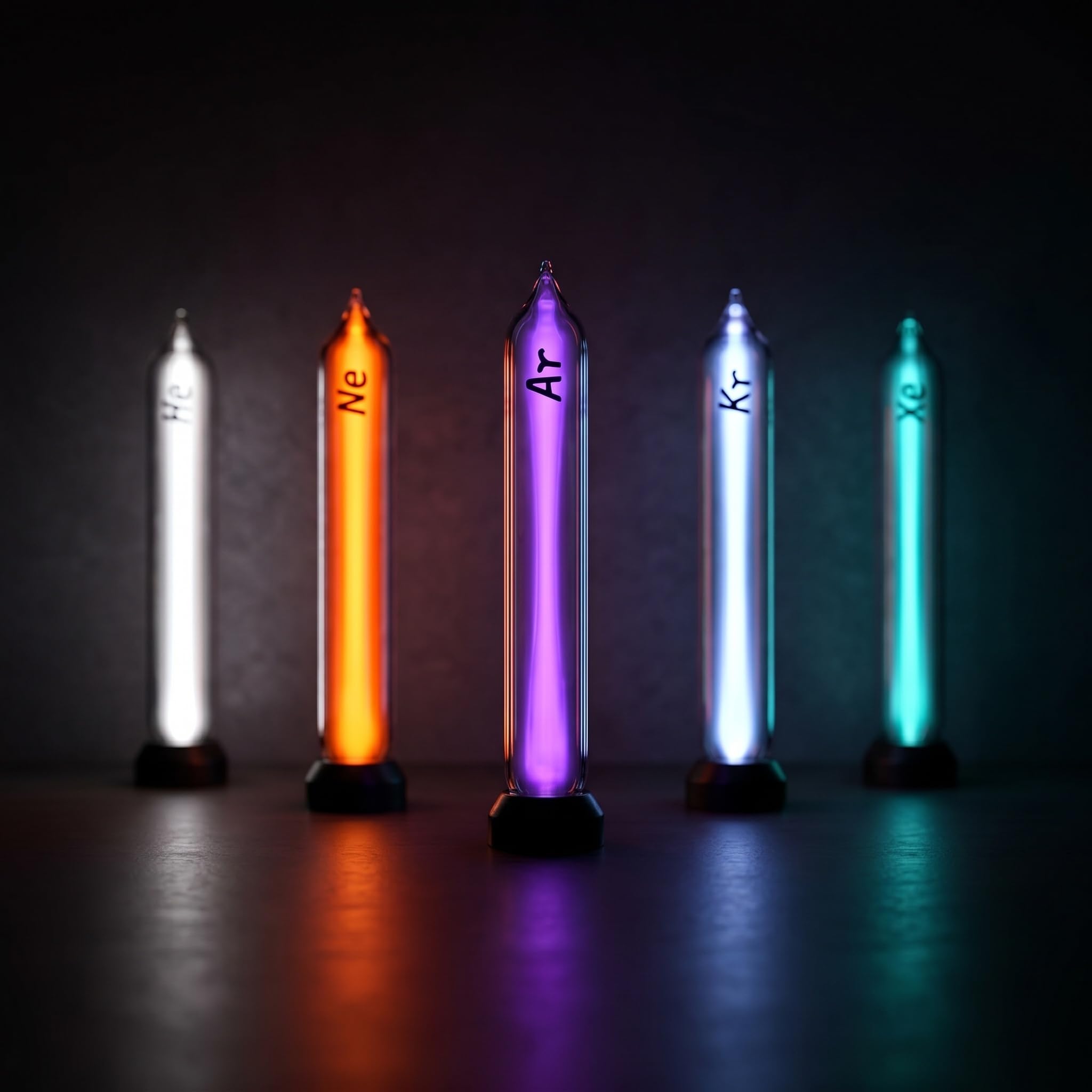 Gaz lumineux hélium néon argon krypton xénon Noble Rare à 99,999% pour enseignement