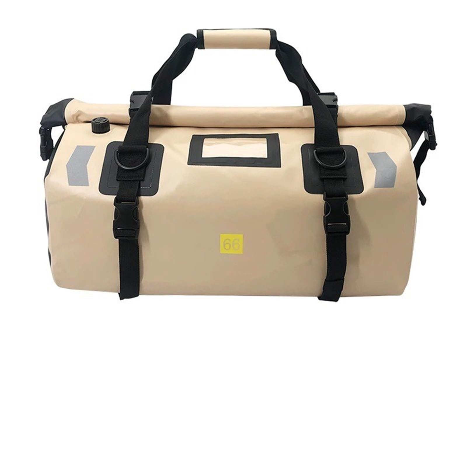 Bagagerie Moto Sacs Arrière Universels Étanches pour Moto 40l 66l Sac DSiège Durable Casque Haute Capacité Équitation Motocross Plein Sacs de Porte-Bagage(66L-Khaki)