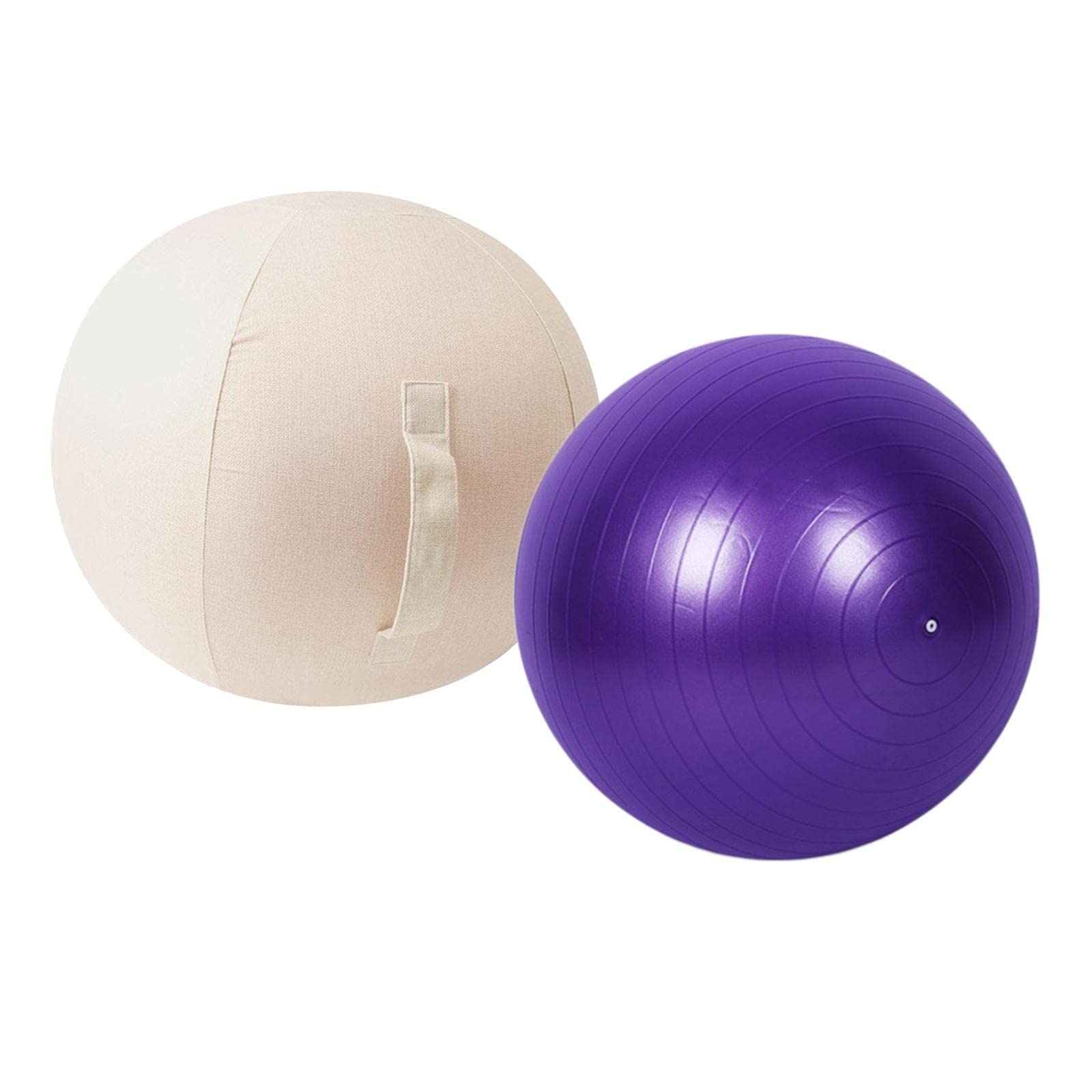 Enakshi® Training Ball for Home Pilates and Gym Exercise Anti-Slip Cover 45cm|Sporting Goods | Fitness Running & Yoga | Fitness Equipment & Gear | Exercise Balls-image-15