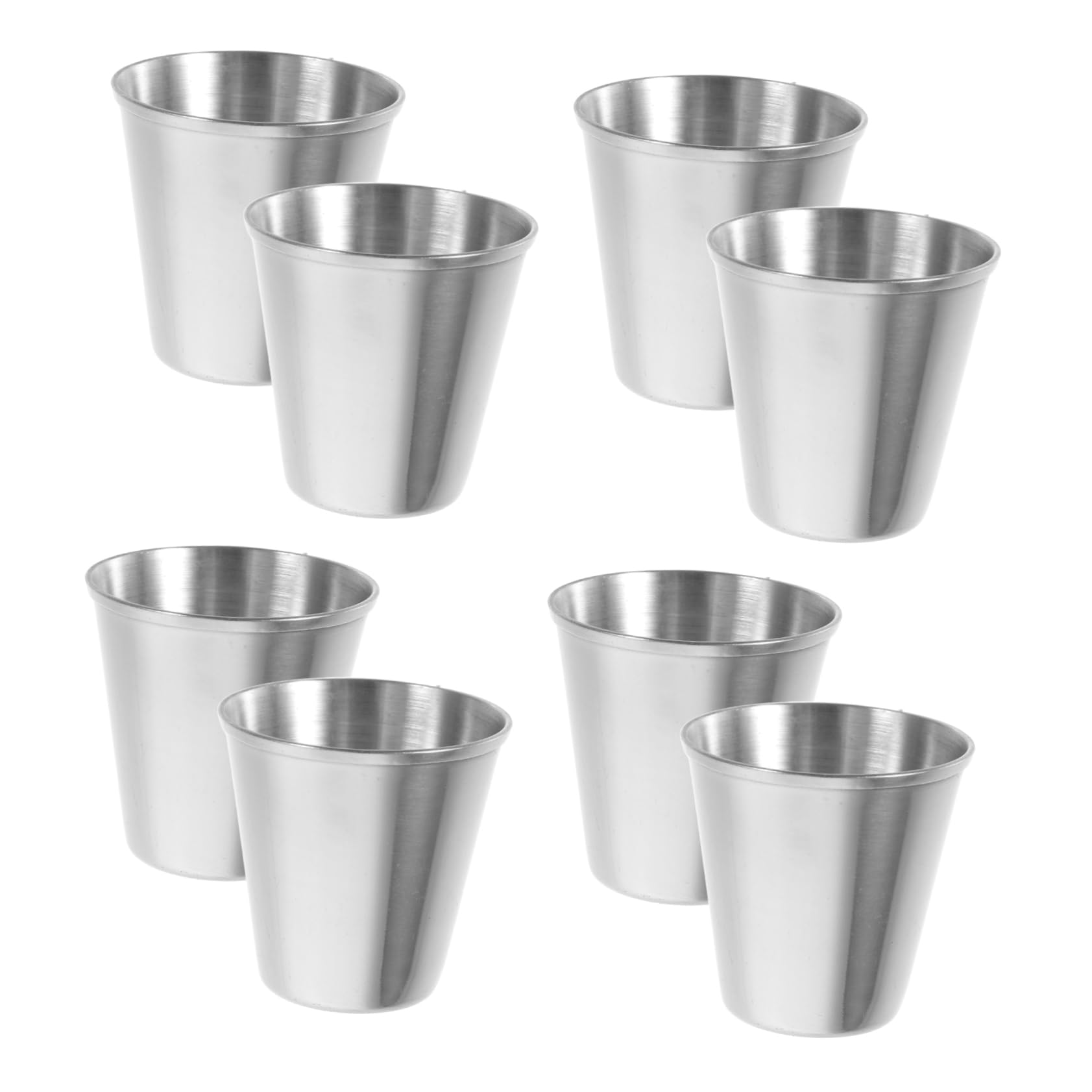 Unomor Dipping Sauce Cups 8pcs Reusable Small Stainless Steel Bowl Sauce Bowls Lids for Condiments and Mini
