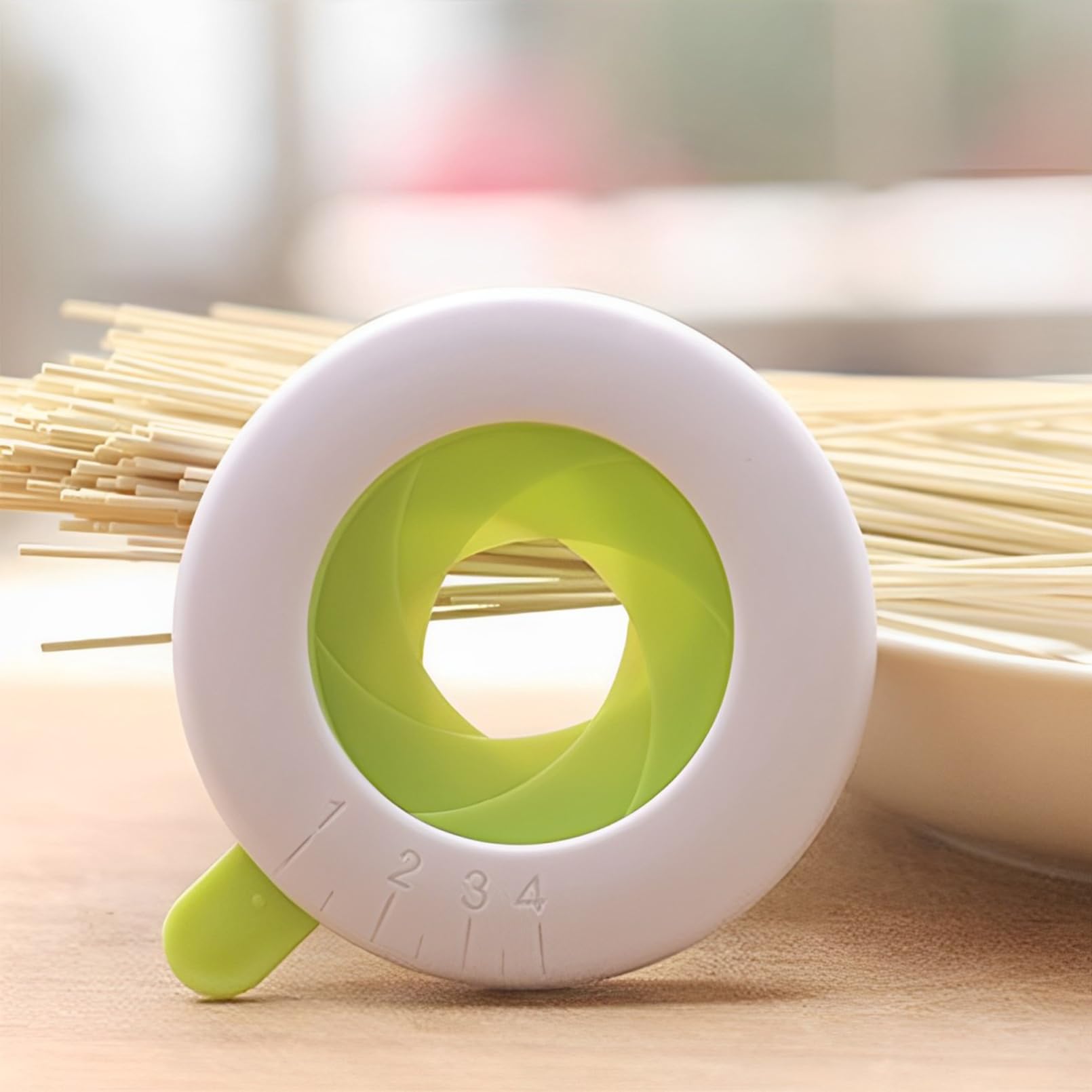 Medidores para La Pasta Medidores para Pasta Precisos con Diseño Rotativo Ideales para Evitar Desperdicio Utensilios para La Pasta Compactos y Elegantes Que Ahorran Espacio 2 Piezas