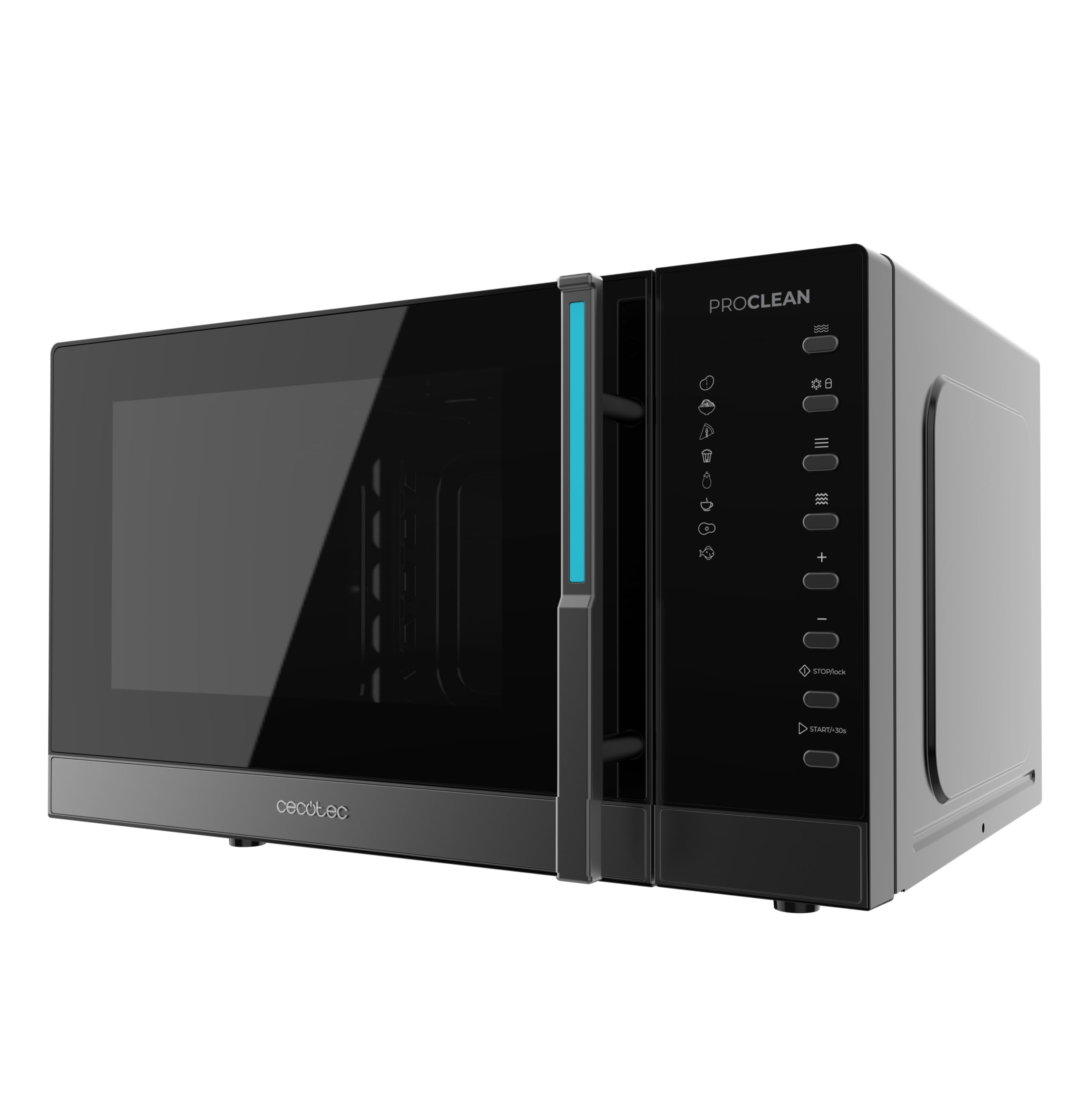 Cecotec Microonde digitale con griglia da 23 l Proclean 5130. 800 W e 1000 W Grill, cottura uniforme, 5 livelli di potenza, funzione scongelata, timer 60 min, piatto girevole 285 mm