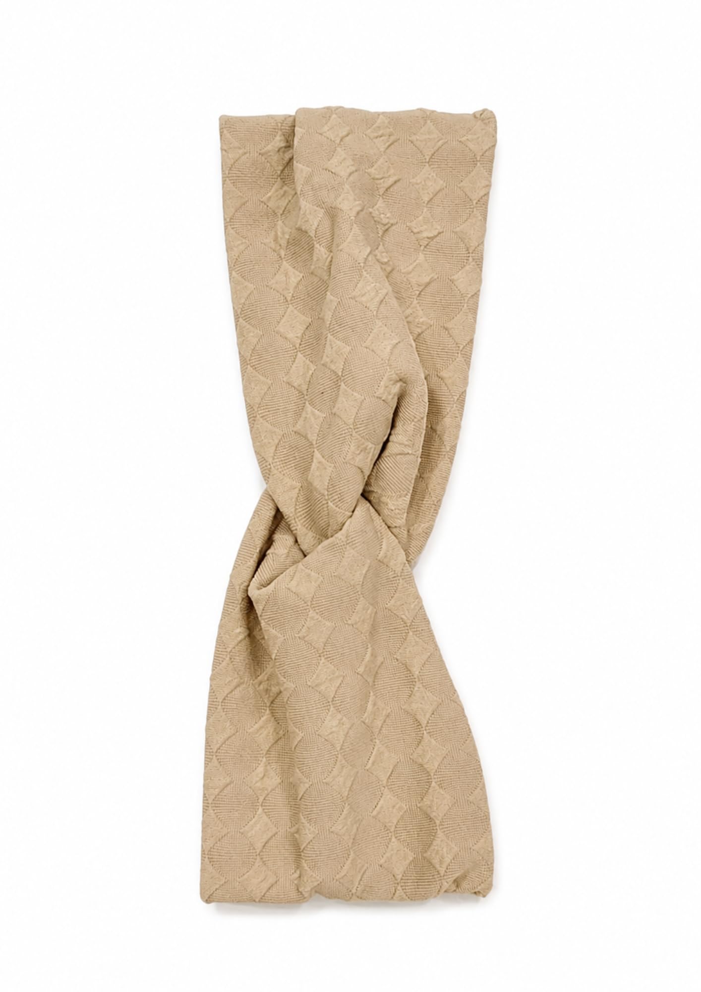 Beige Brown textured Adjustable headband for women, casual wear hair band, premium material, Brown (Pack of 1)-image-40