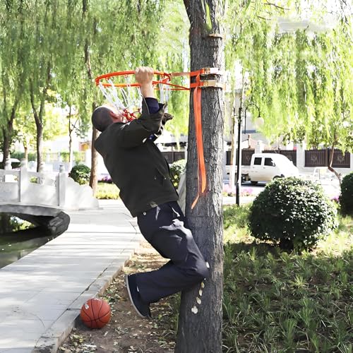CDULOKLB Verstellbarer Basketballkorb zur Wandmontage 45cm