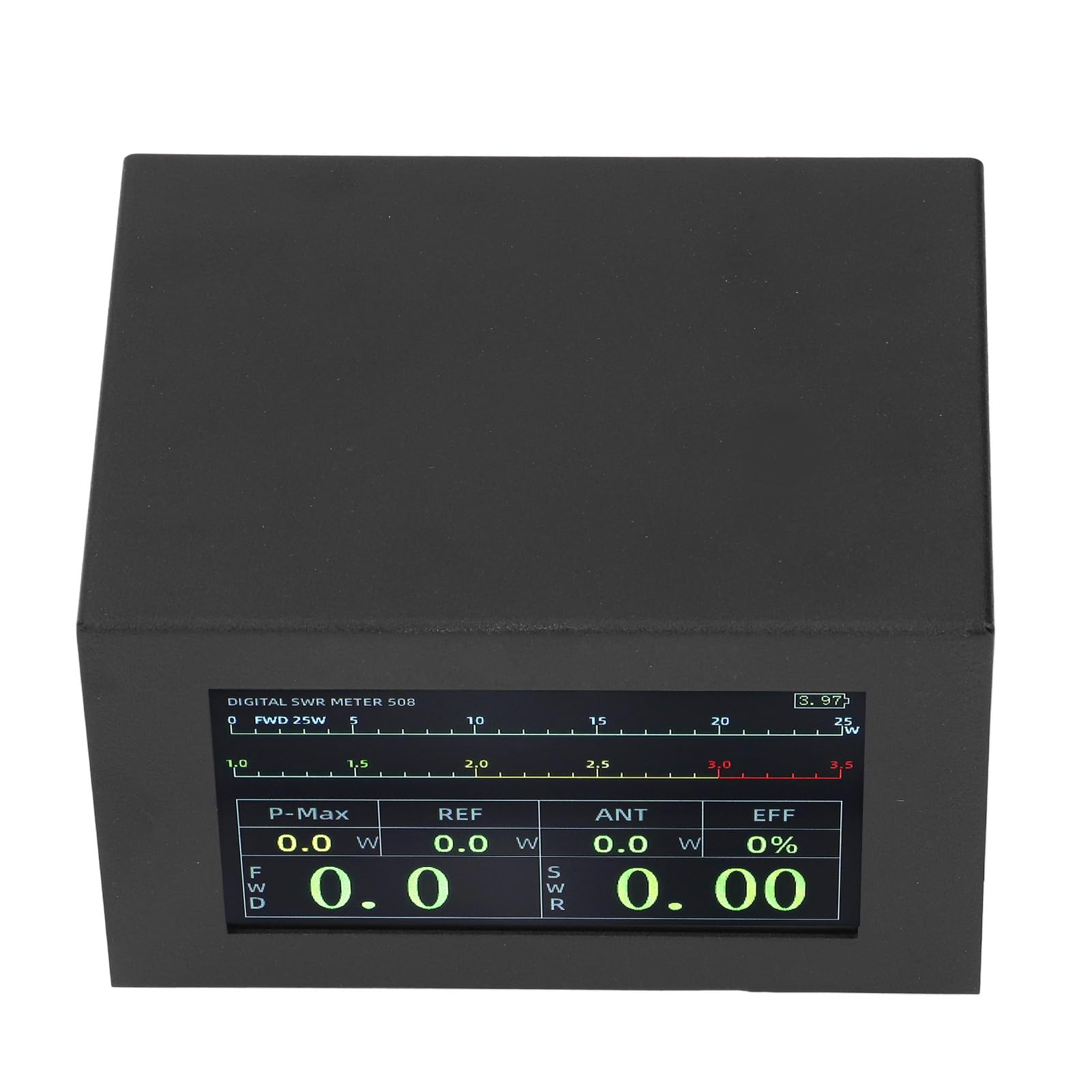 Medidor de Onda Estacionaria, Medidor de Potencia SWR Digital con Pantalla Táctil IPS de 1,8-54 MHz para Medición de Señal