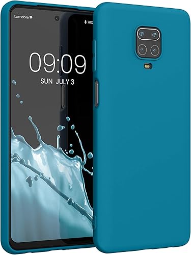 Vista 193 de kwmobile Funda compatible con Xiaomi Redmi Note 11 / Note 11S - Funda protectora de silicona TPU suave y delgada - Azul Báltico Azul (Baltic Blue)