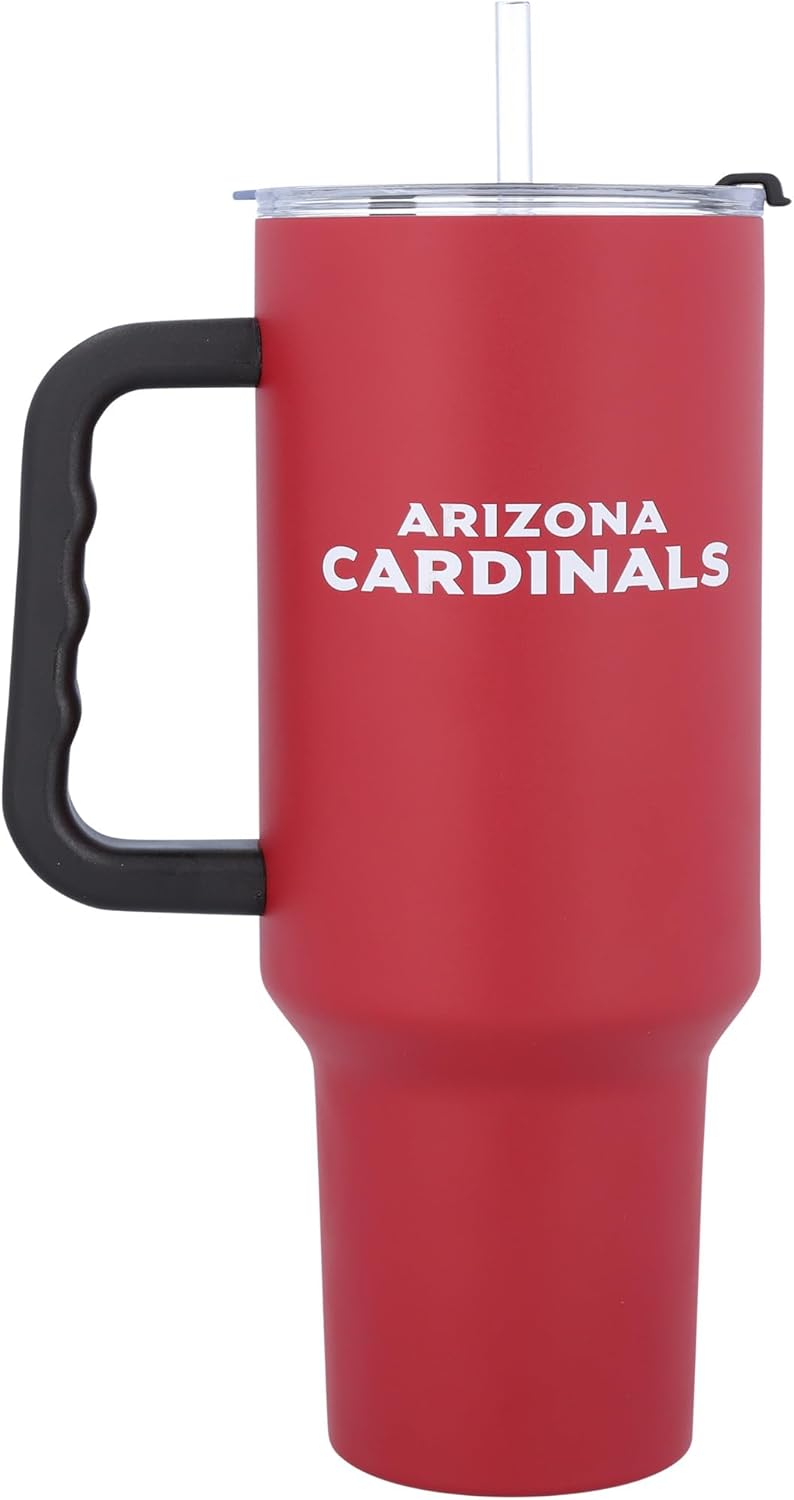 logobrands Arizona Cardinals 40oz. Travel Tumbler with Handle