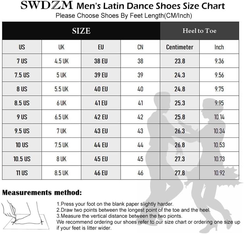 Miniatura 2 de SWDZM Zapatos de baile latino para hombre, zapatos de baile de cuero, con cordones, para sala de baile, moderno, profesional, para práctica, modelo