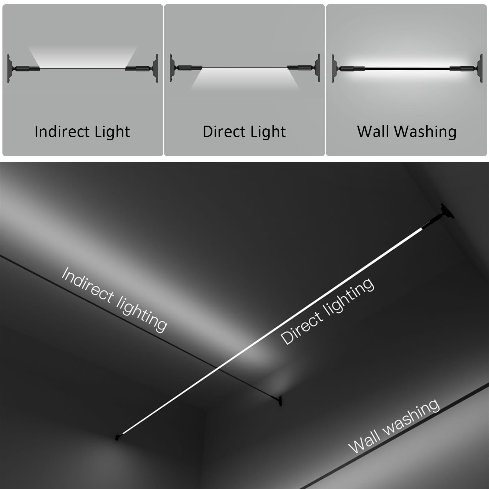 AFTERTECH Bandella In Acciaio Nera 16mm x 25m Per Kit Sospensione Led Strip Striscia Invisibile Linear Starline Skyline Da Parete M7A1