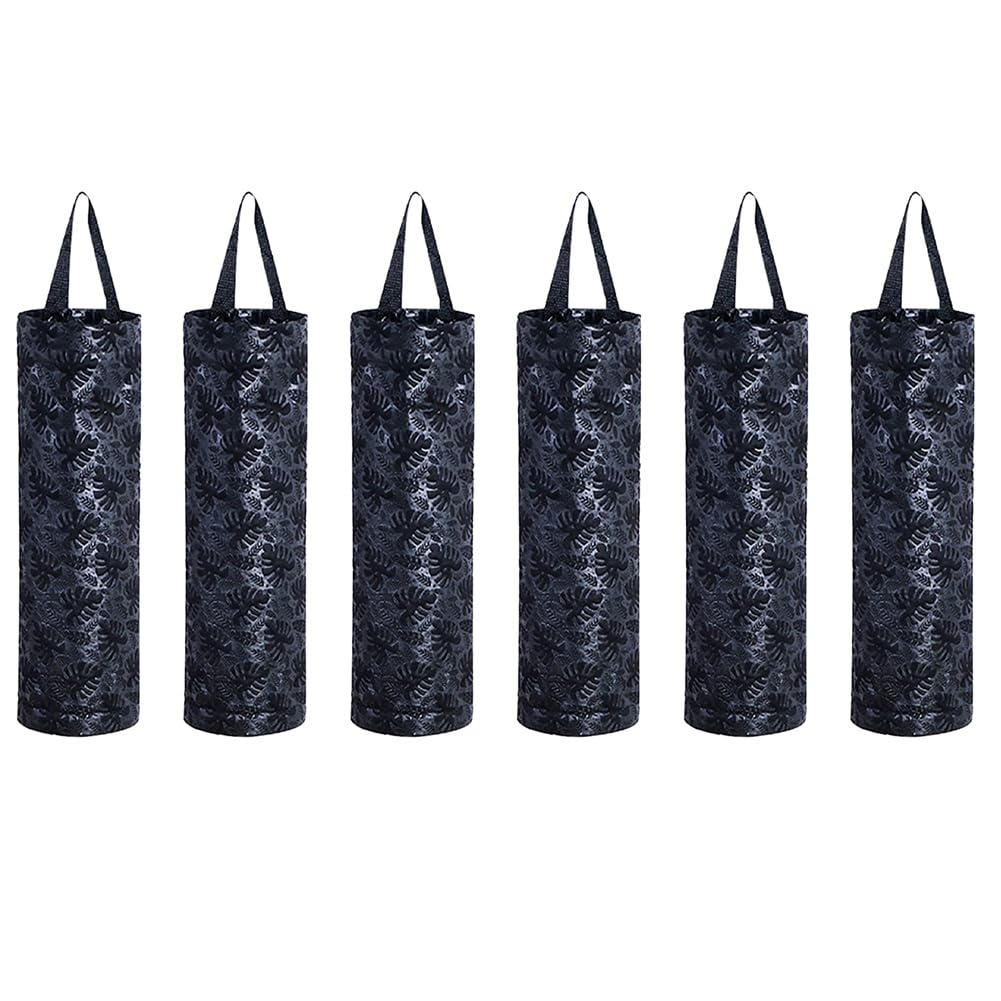 CTRLZS Plastic Bag Storage Rack, Kitchen Grocery Garbage Bag Round Storage Bag Sundries Wall Storage Box Kitchen Storage Black