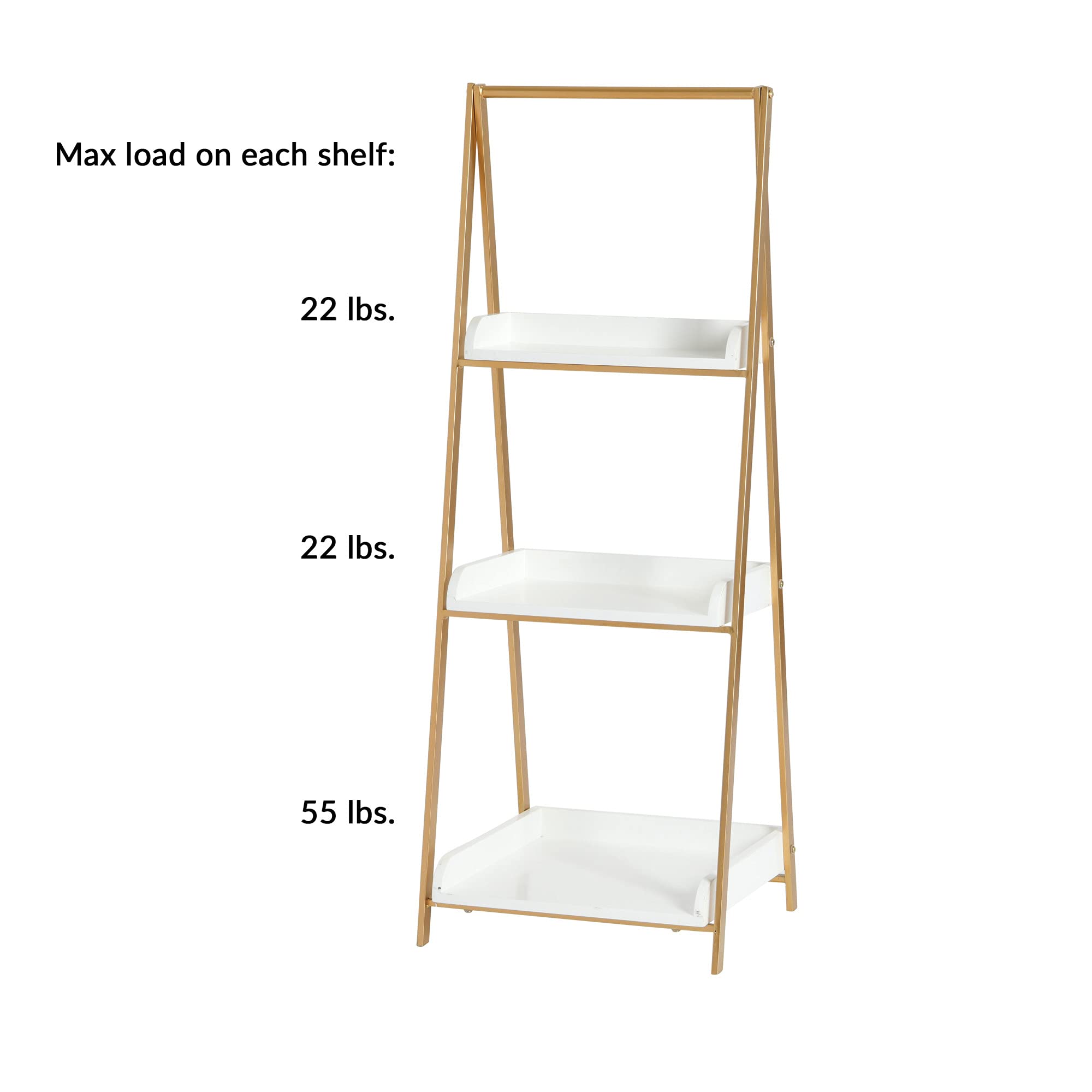 Amazon.com: Creative Co-Op Three Tier A-Frame Open Shelf : Home