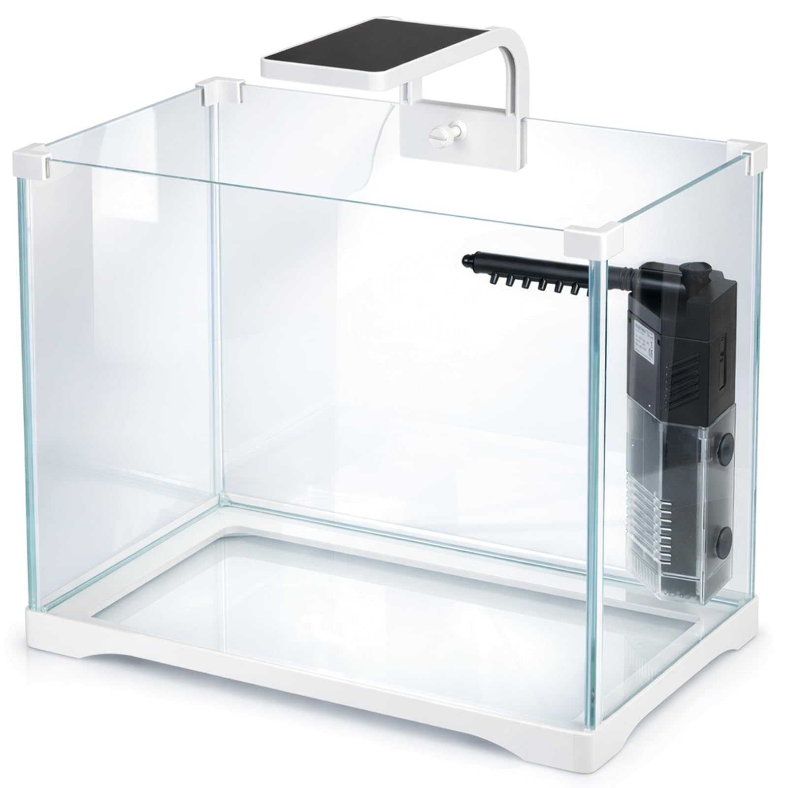 Kruger Meier Shrimp!One Pro 50 Aquarium Komplettset 25L – Nano Aquarium mit LED Beleuchtung und Innenfilter für Garnelen & Fische