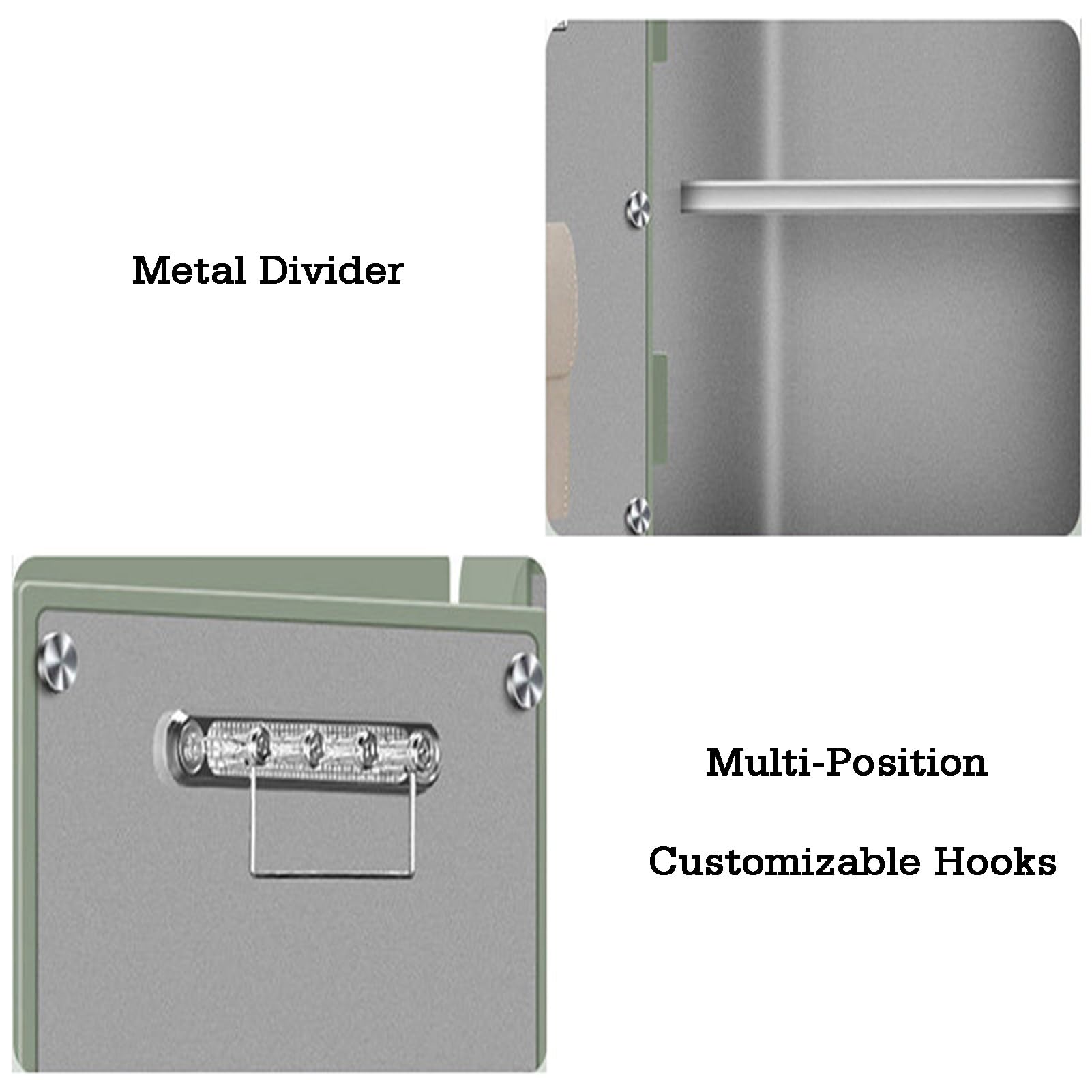 Caja Fuerte Biométrica Dactilares Hogar, Gabinete Alta Seguridad con Estante Metal, for Efectivo, Pasaportes, Documentos, Otros Objetos Valor(Color 3,40x35x35cm)