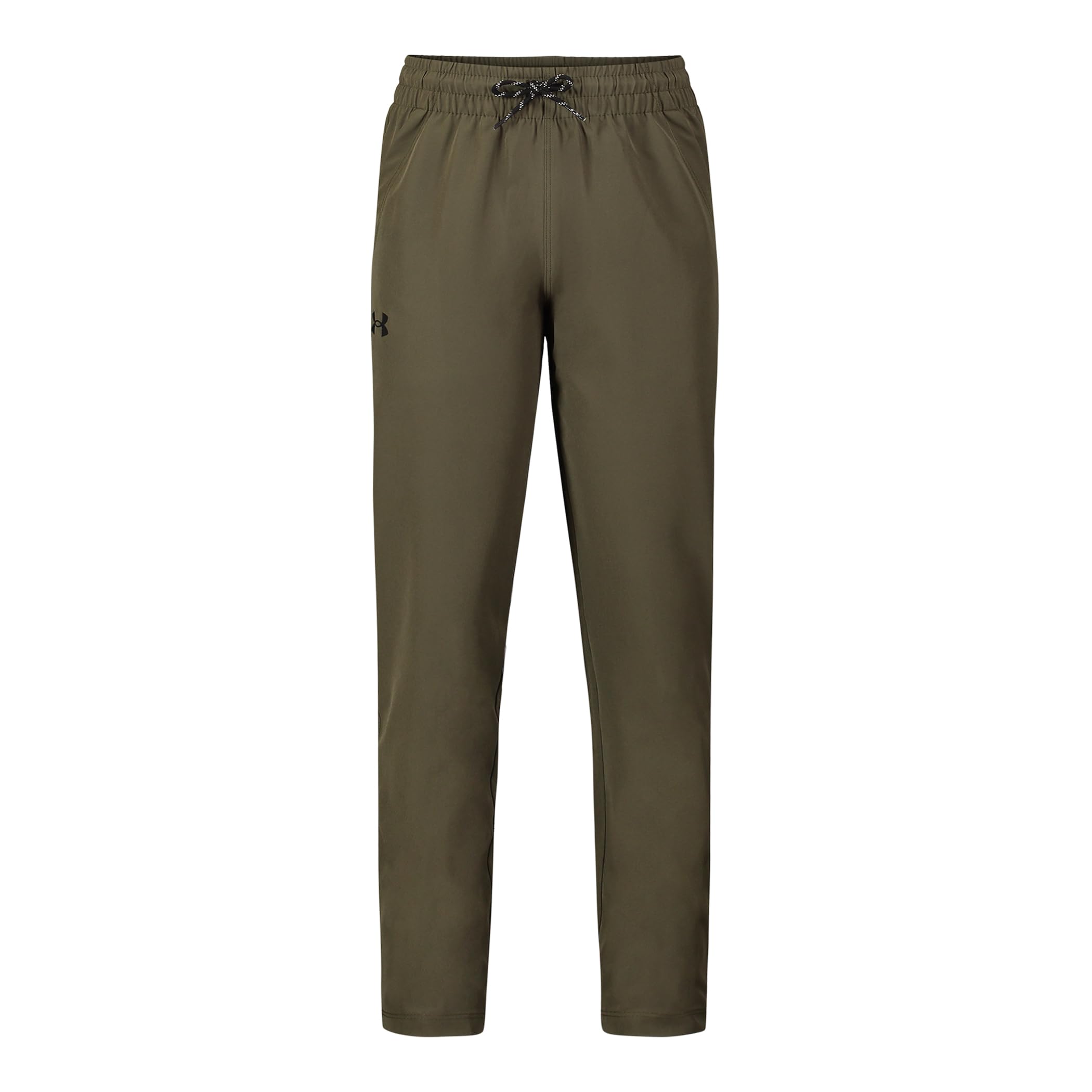 Under Armour Girls Outdoor Pants, Lightweight 4-Way Stretch Fabric & Drawstring Closure, Marine Green Stretch Woven