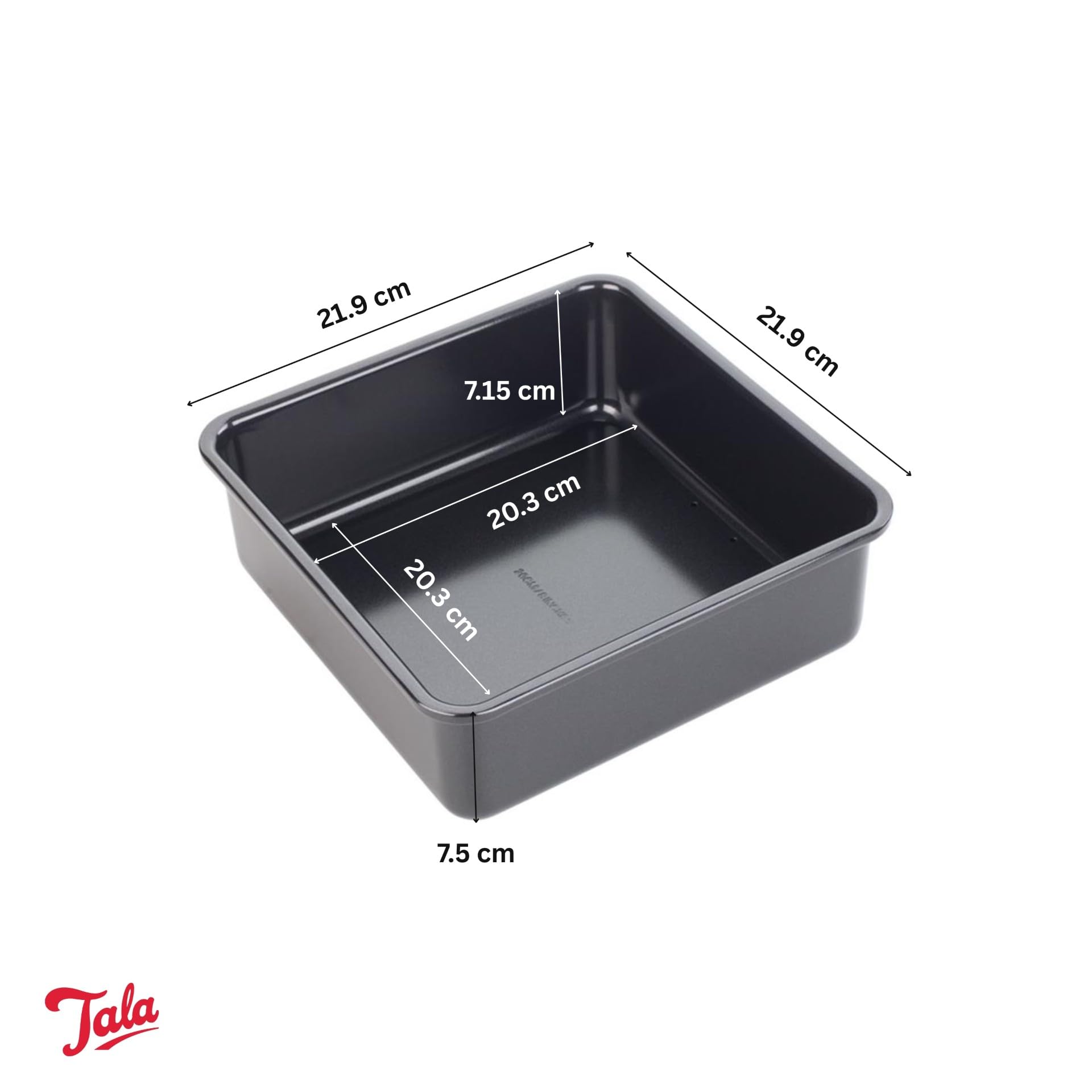 Tala Performance, Loose Base Square Cake Tin, Professional Gauge