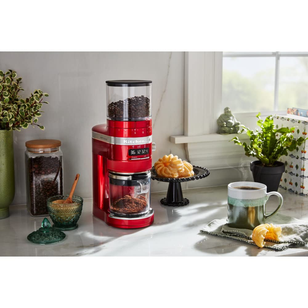 KitchenAid Moulin à café Artisan - Rouge pomme d'amour (Coffee Grinder)