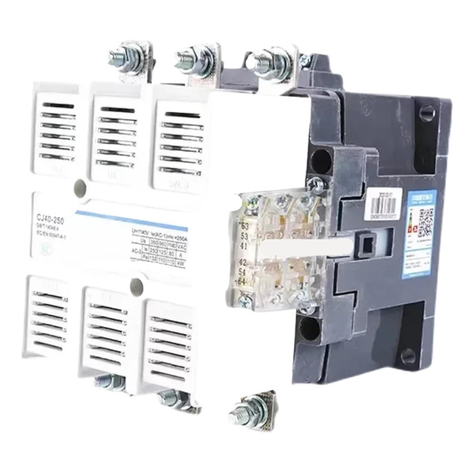 NACODLUL CJ40 CJ40-125 CJ40-160 CJ40-200 CJ40-250 AC 220V Electric Magnetic 3 Phase Contactor 125A 160A 200A 250A(CJ40-125A)