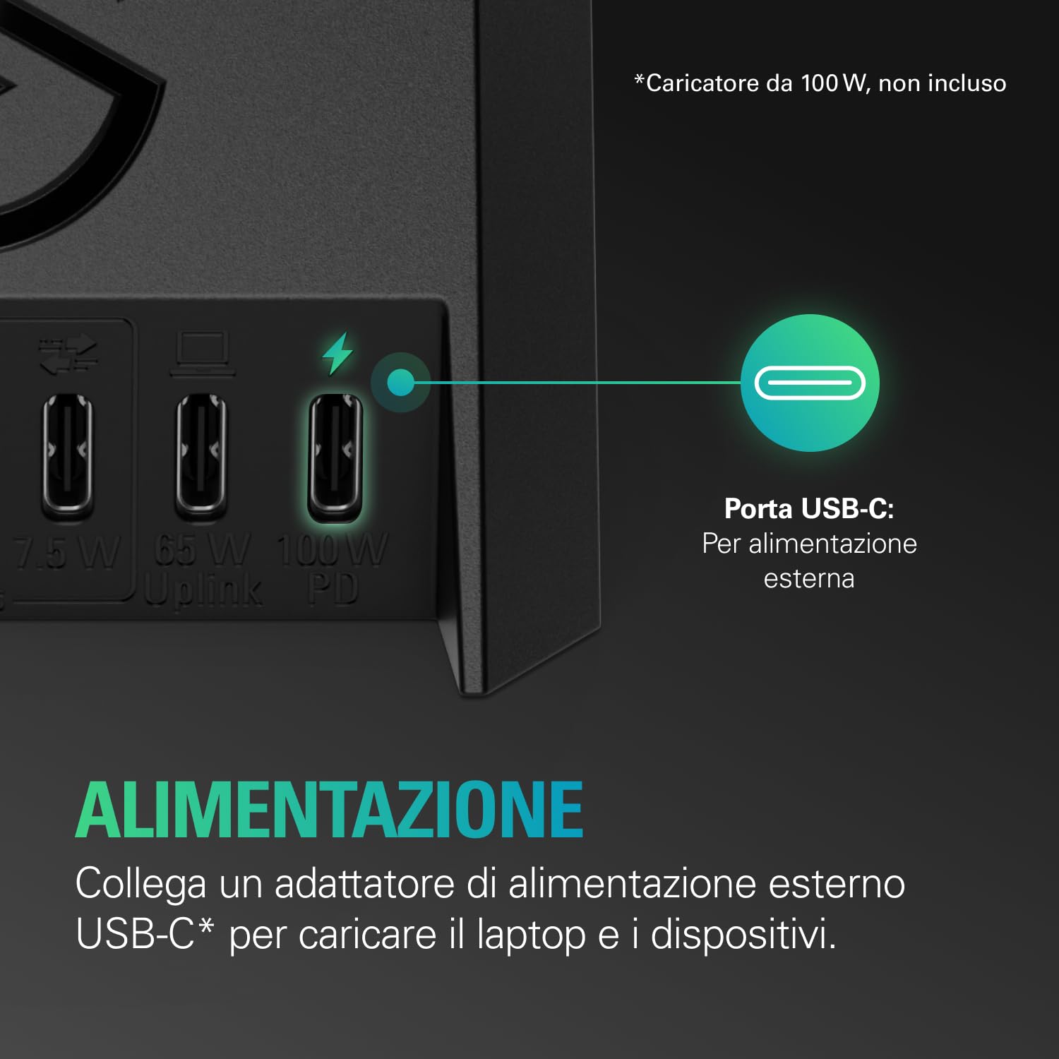 Elgato USB Hub – per Stream Deck +, 2 Porte USB-C/2 Porte USB-A, Alimentazione, Lettore di schede SD/microSD – USB-C, Mac/PC, Stream Deck e Alimentatore Non Incluso