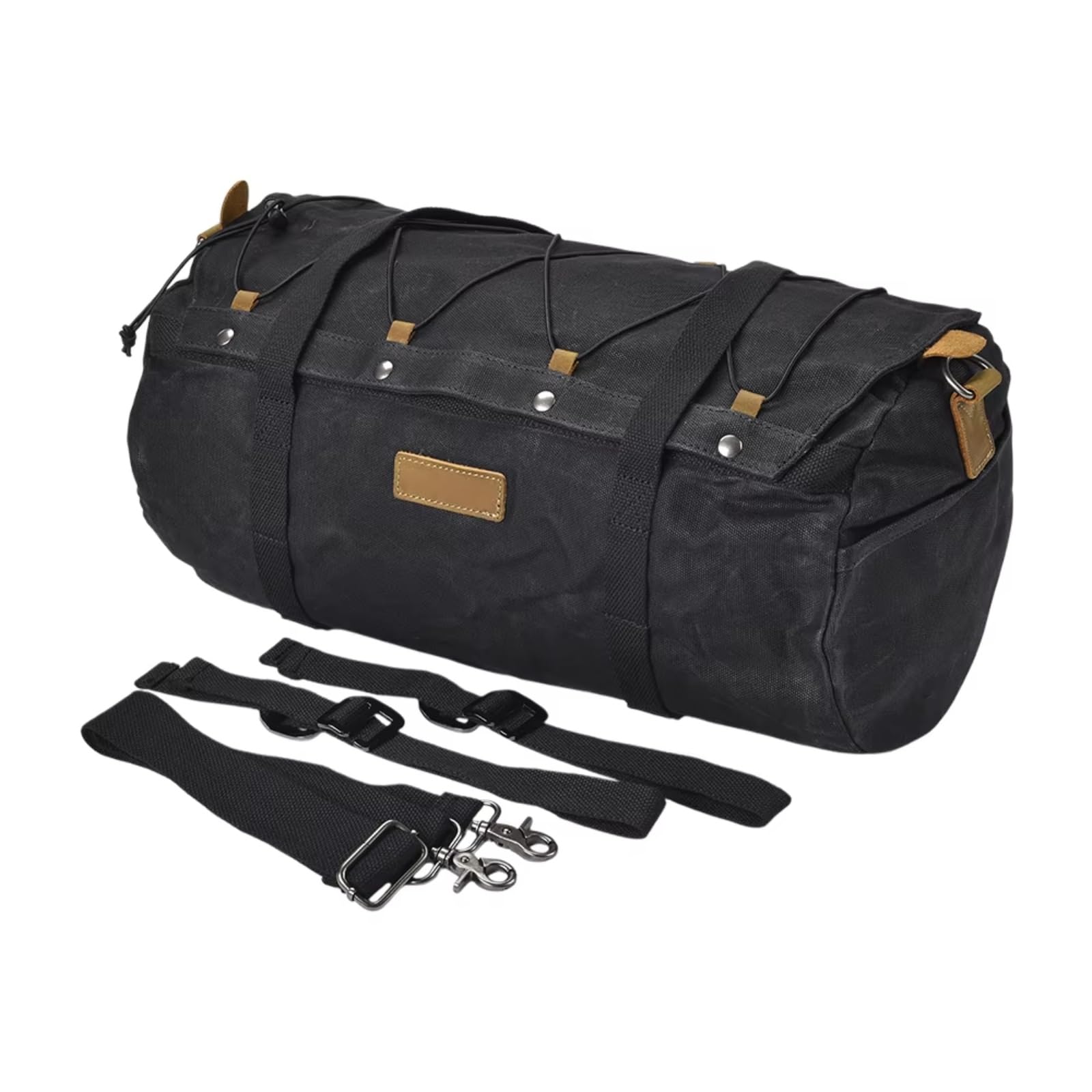 Motorrad Satteltasche Kompatibel Mit Motorrad-Hecktaschen, wasserdichte Motorrad-Hecktasche, Gepäckträgertasche, Aufbewahrungstaschen, Gepäcktasche, Universal(Black)