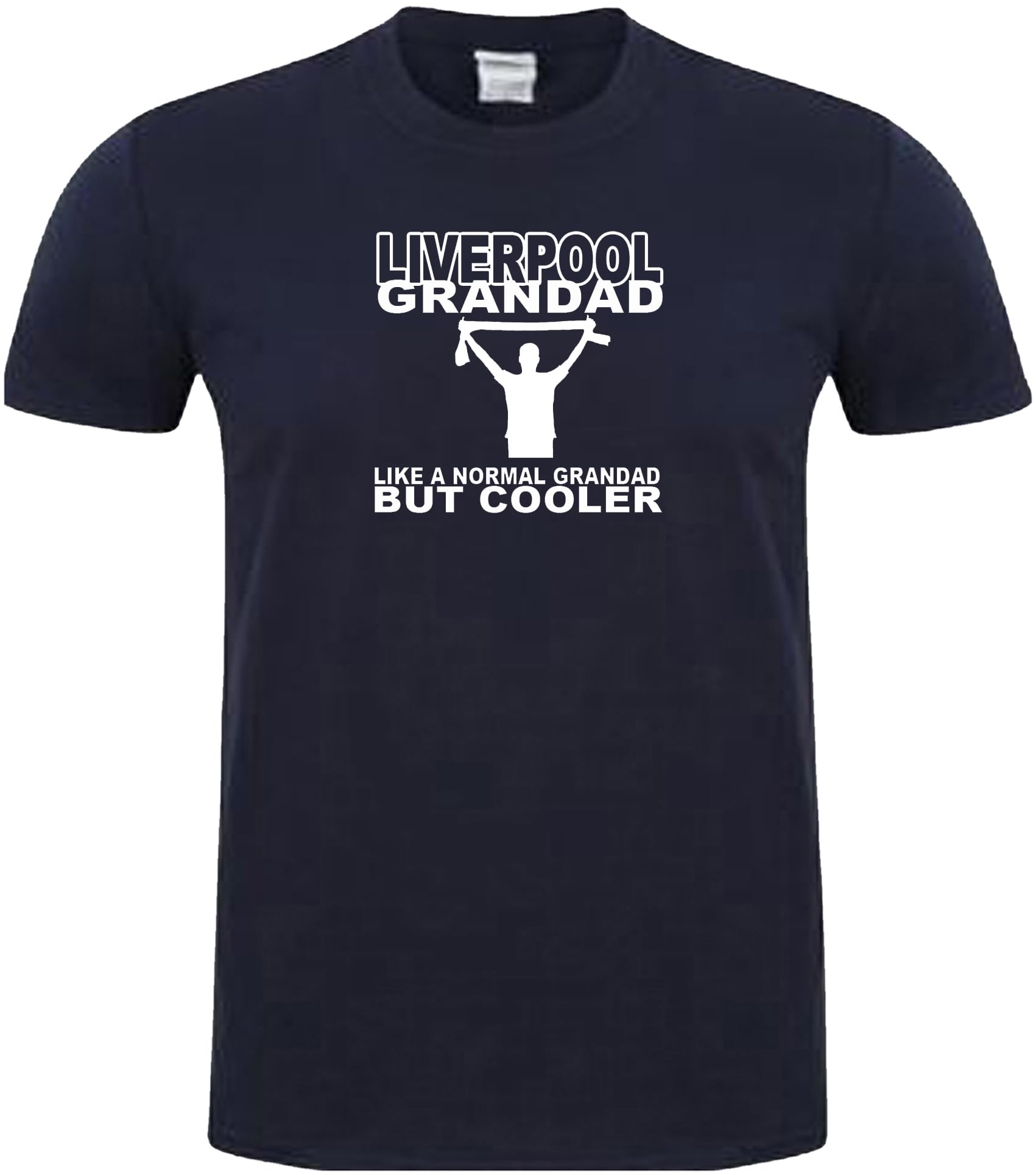 Liverpool T Shirt in Blue 3XL Football Grandad Fan Team Design