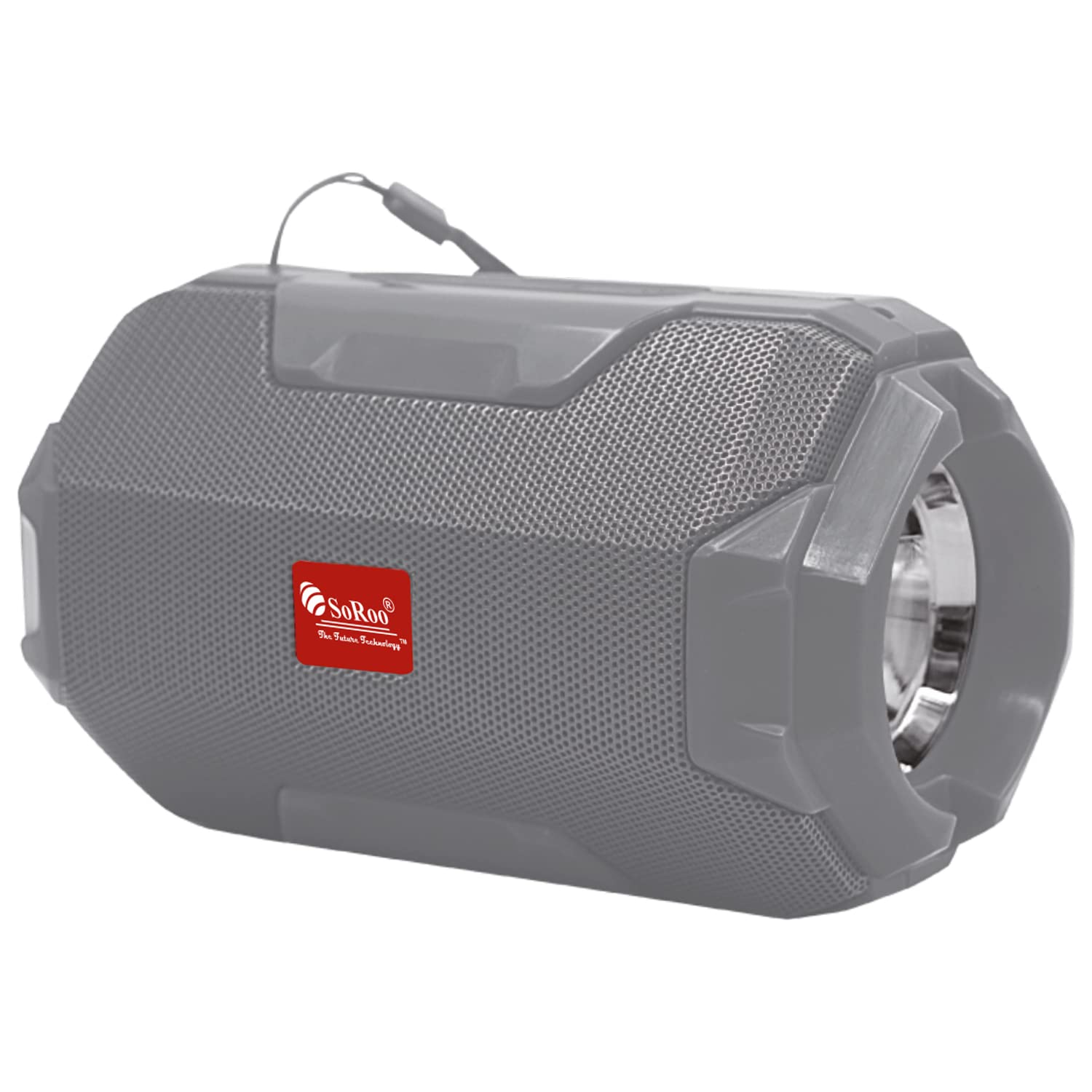 SOROO Wireless Flashlight Bluetooth Speaker with Data Cable,1200 Mah Battery & 8 Hrs Battery Backup, Powerfull Bass with Torch, Use Digital 2.1 HomeTheater for Outdoor Party or Travel (Grey)