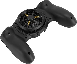 Hibeauty 携帯ゲームグリップ スマホ冷却ファン搭載 半導体冷却 カラフルLEDライト 134-174mm伸縮 両側充電口 Type-C 軽量コンパクト 長時間疲れにくい エルゴノミックデザイン スマホ用ゲームグリップハンドル Harmony iOS対応