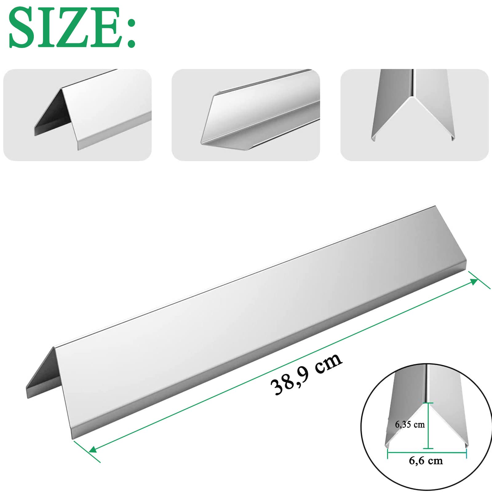 WELL GRILL Bruciatore per griglia da 45,7 cm, barra aromatizzante da 38,9 cm, kit di ricambio per barbecue Weber Spirit serie 300 con pulsanti frontali (2013-2017), Weber 69787, 7636