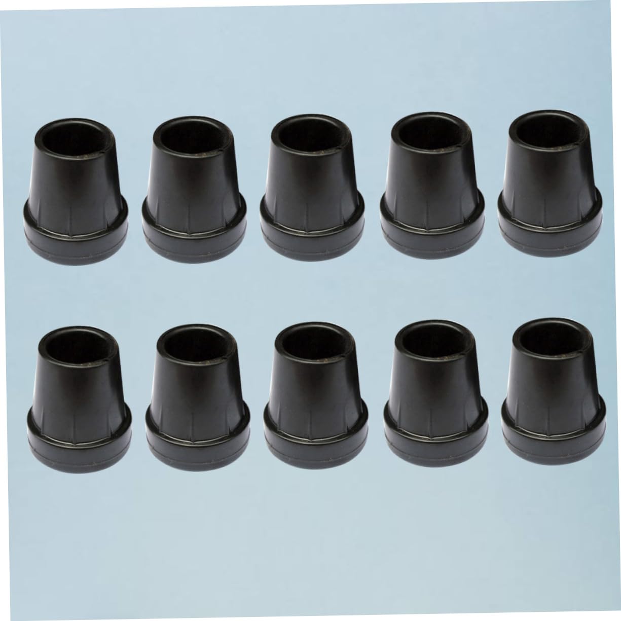 NOLITOY 10pcs Walking Cane Tips Cane Tips Cane Tip Protector Black Crutch Tips