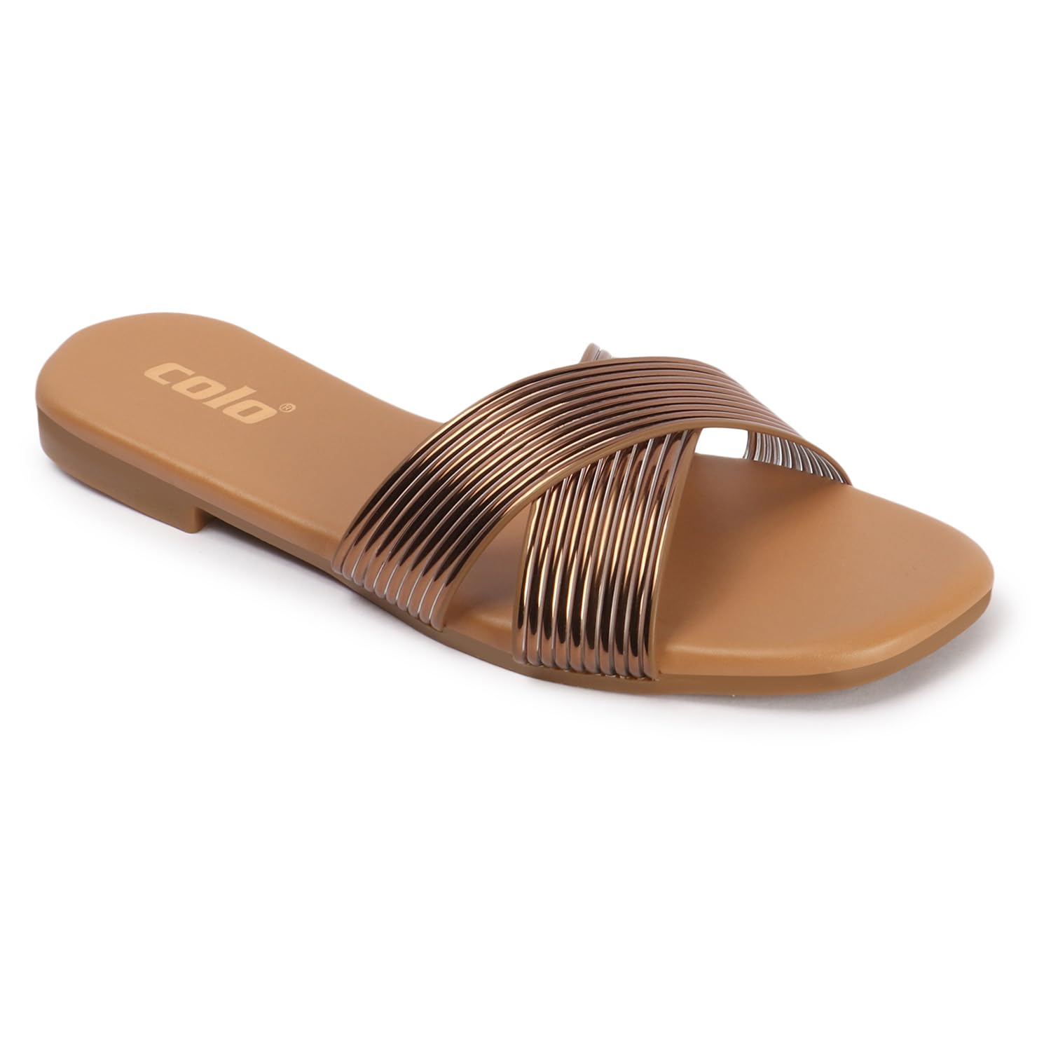 Colo Stylish Flat Sandal/Slipper For Womens and Girls JT-7 Copper 7 UK (B0D7835LVV) Amazon Price History, Amazon Price Tracker