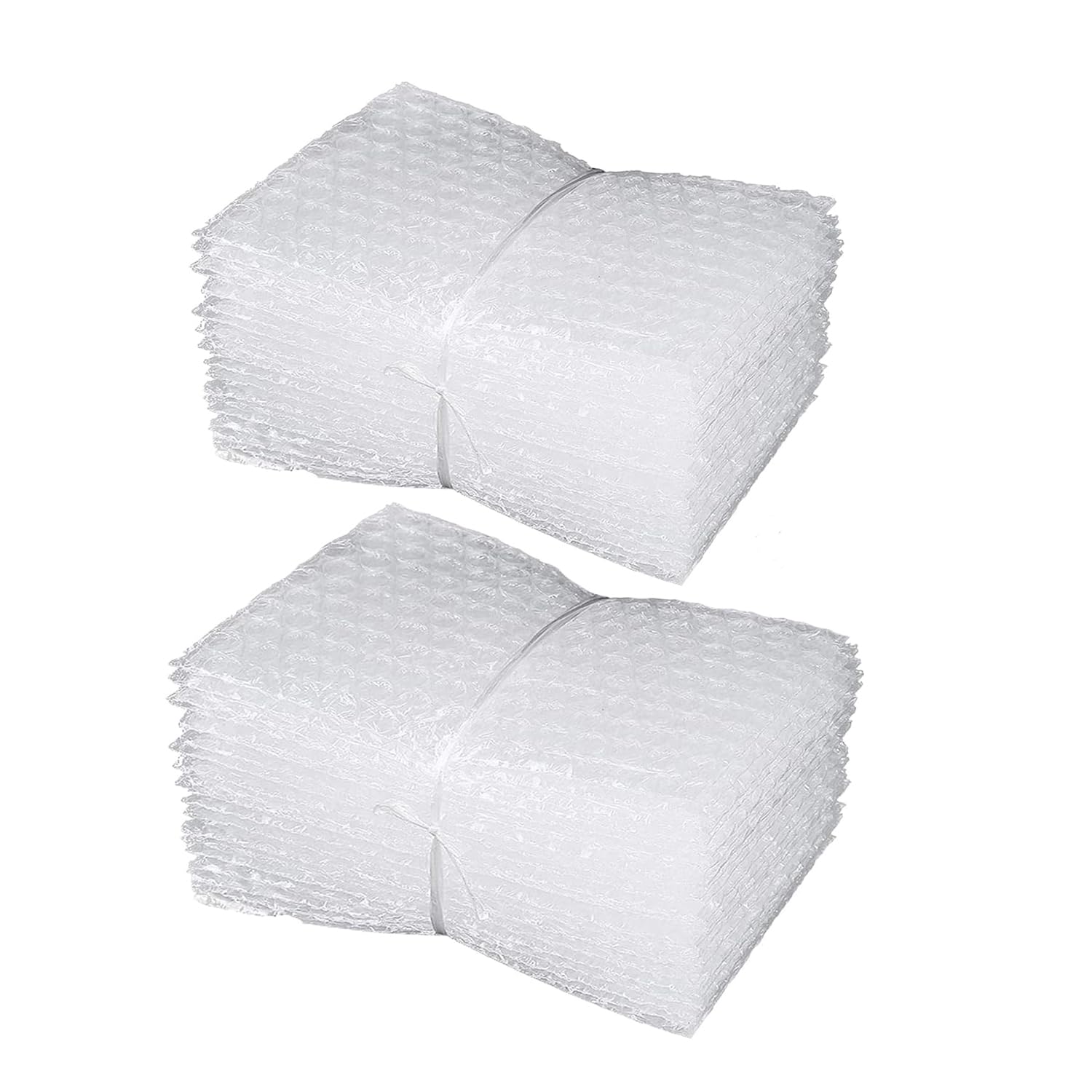 GMQG 50Pcs Clear Bubble Out Bags, Bubble Pouches Bags for Shipping, Double Wall Bubble Cushioning Wrap Bags for Mailing Packing, Moving and Storage Fragile Dishes Electronic Item (20 x 25 cm)