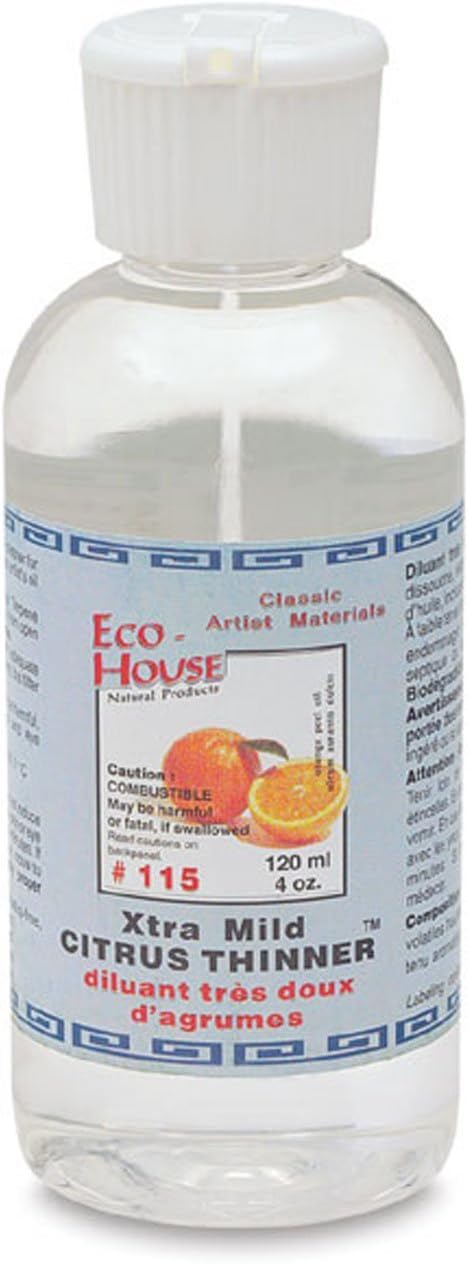Eco-House Extra Mild Citrus Thinner - 4oz Bottle