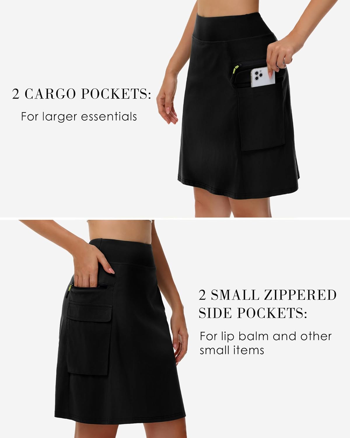 Kimmery Women's Quick Dry Cargo Skirt with 5 Pockets High Waisted Golf Skirts for Casual Hiking - Image 5