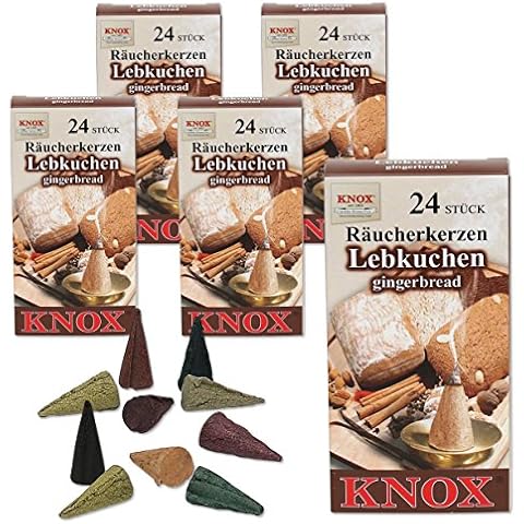 Knox 5 paquetes de conos de incienso, aroma a pan de jengibre Cover