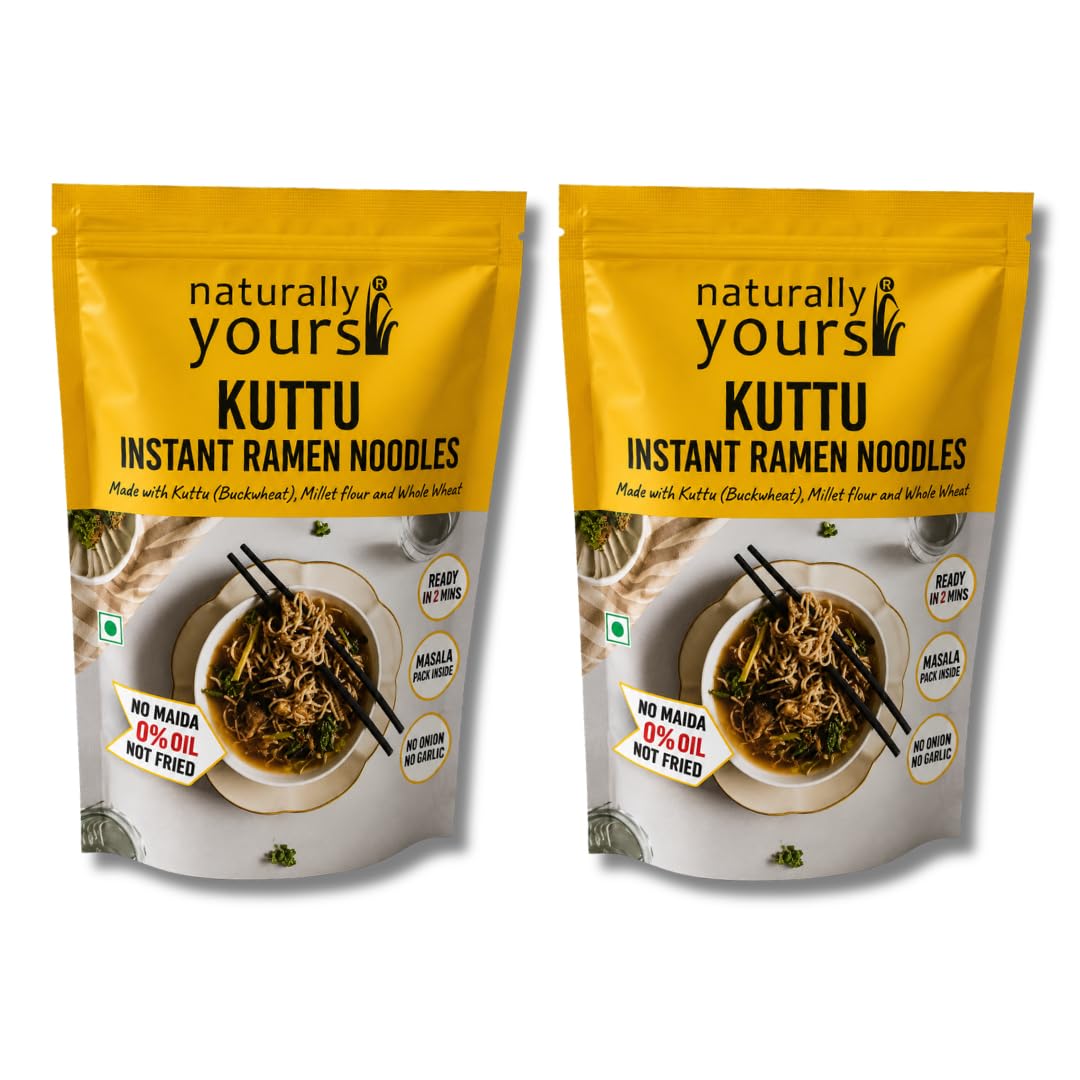 Naturally Yours Soba Buckwheat Instant Ramen Noodles – High Protein & Fiber | No Maida, No MSG, Not Fried | Ready in 2 Mins | 175g Pack of 2-image-25