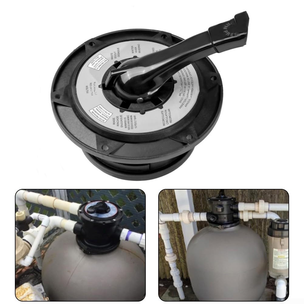 SPX0714BA Llave de montaje de cubierta de válvula y mango de repuesto para válvula multipuerto Hayward SP0714T para Pro VL HCF S200 Series Filtro de arena Piezas de equipo de piscina
