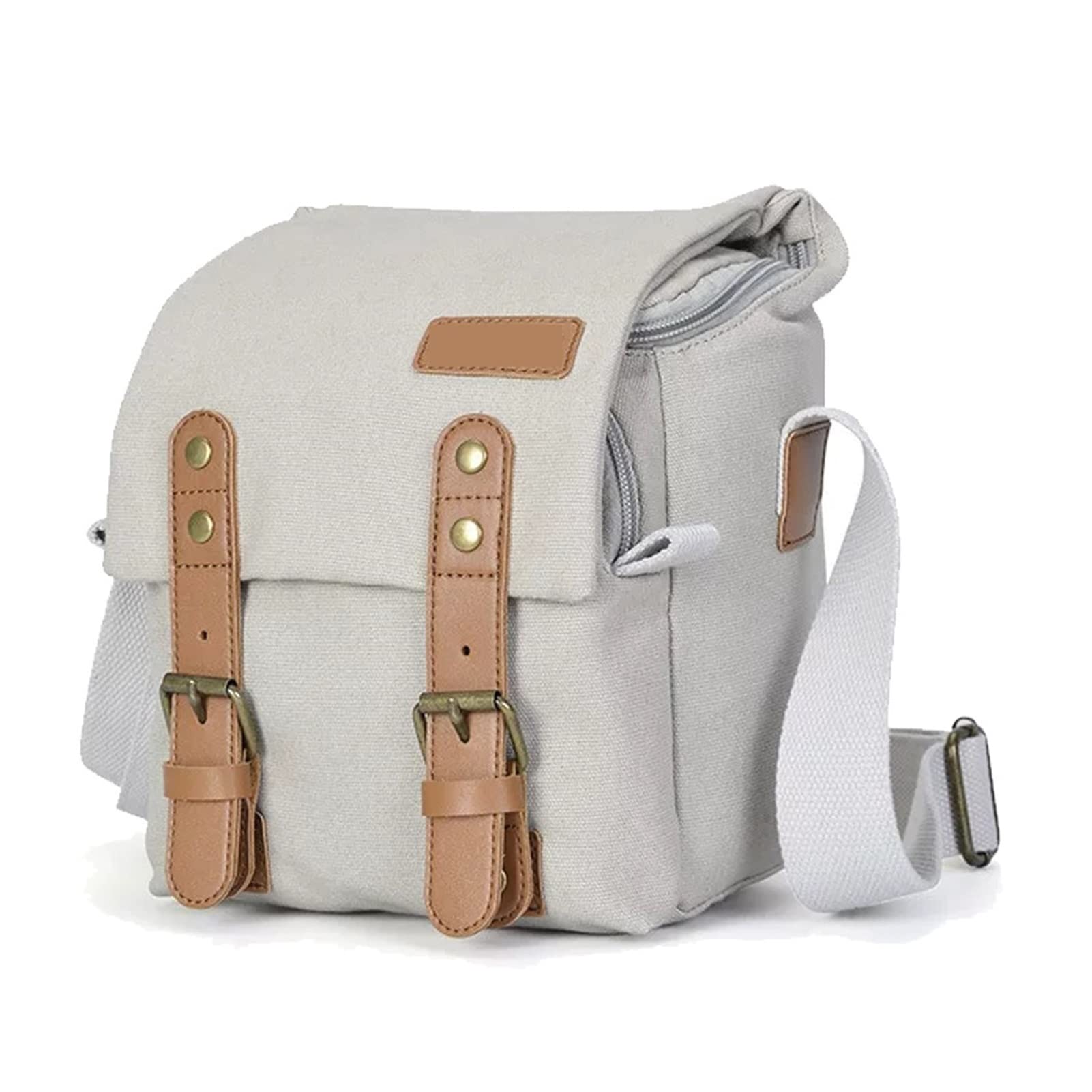 Retro Waterdichte Camera Tas Fotografie Pakketten Dslr Schouder Sling Case Voor Sony Nikon Canon Canvas Mini Single Messenger Mannen