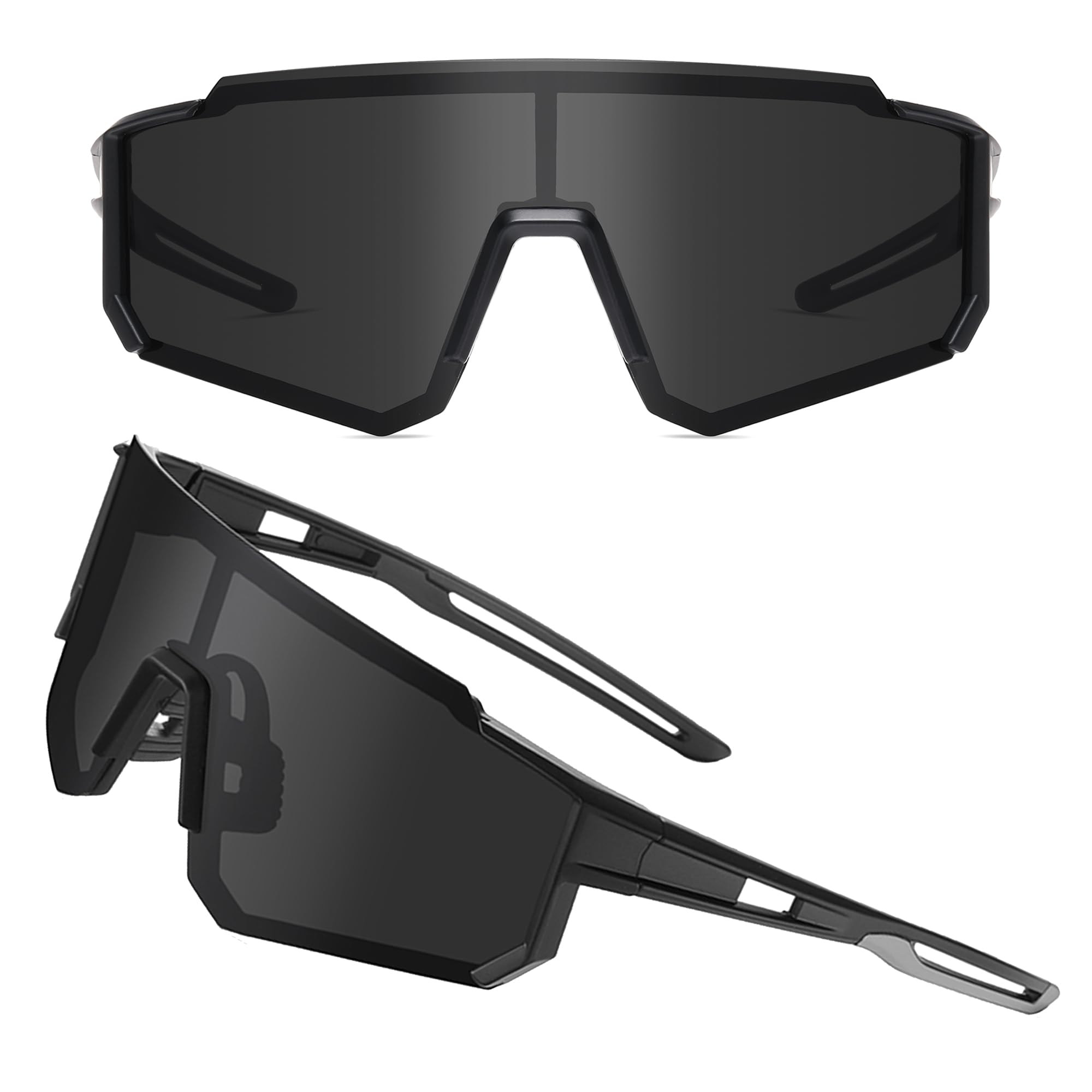 ZHABAO Gafas de sol polarizadas de los deportes para los hombres y las mujeres, gafas de sol frescas de la víbora UV400 para al aire libre