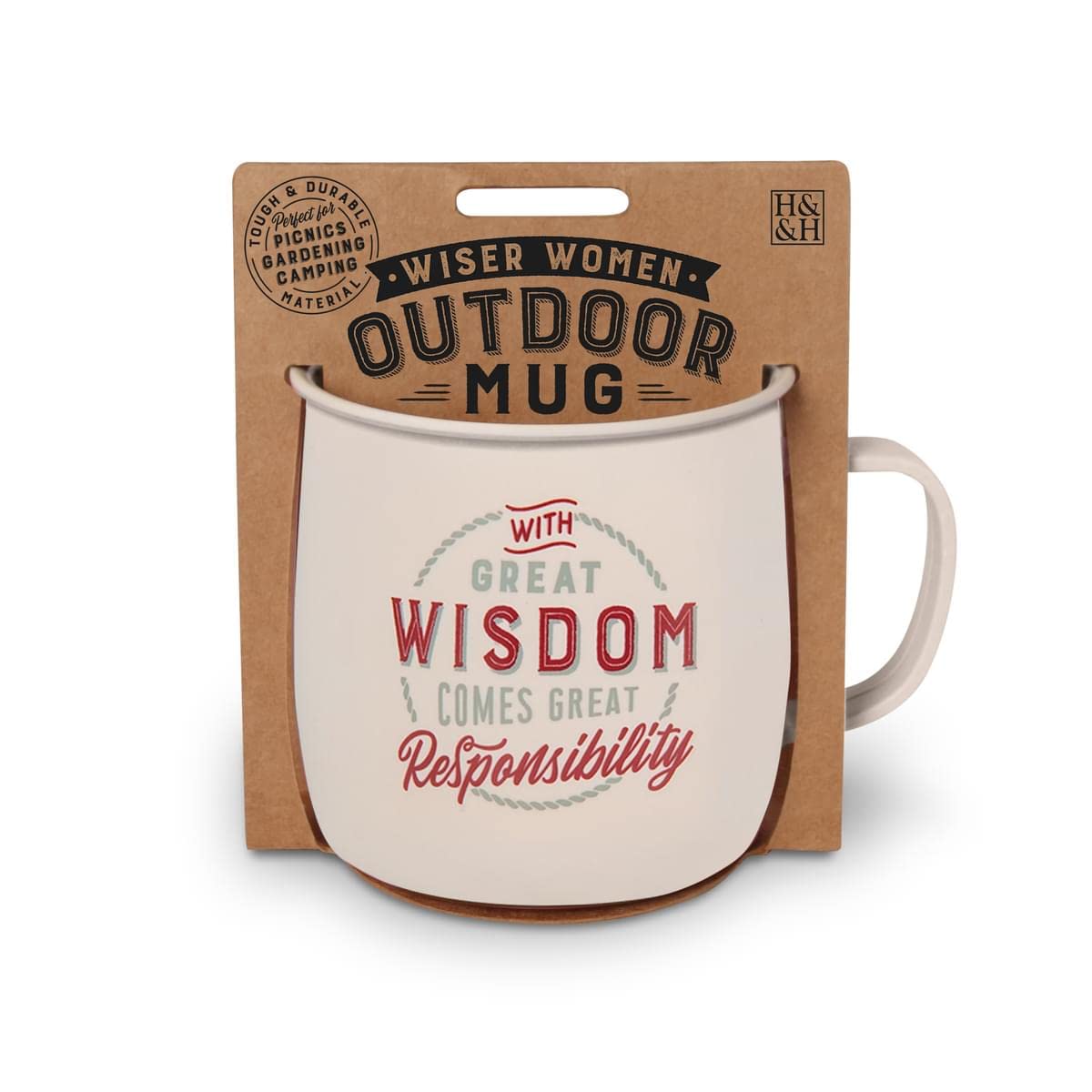 History & Heraldry Personalised Outdoor Mug (with Great Wisdom)